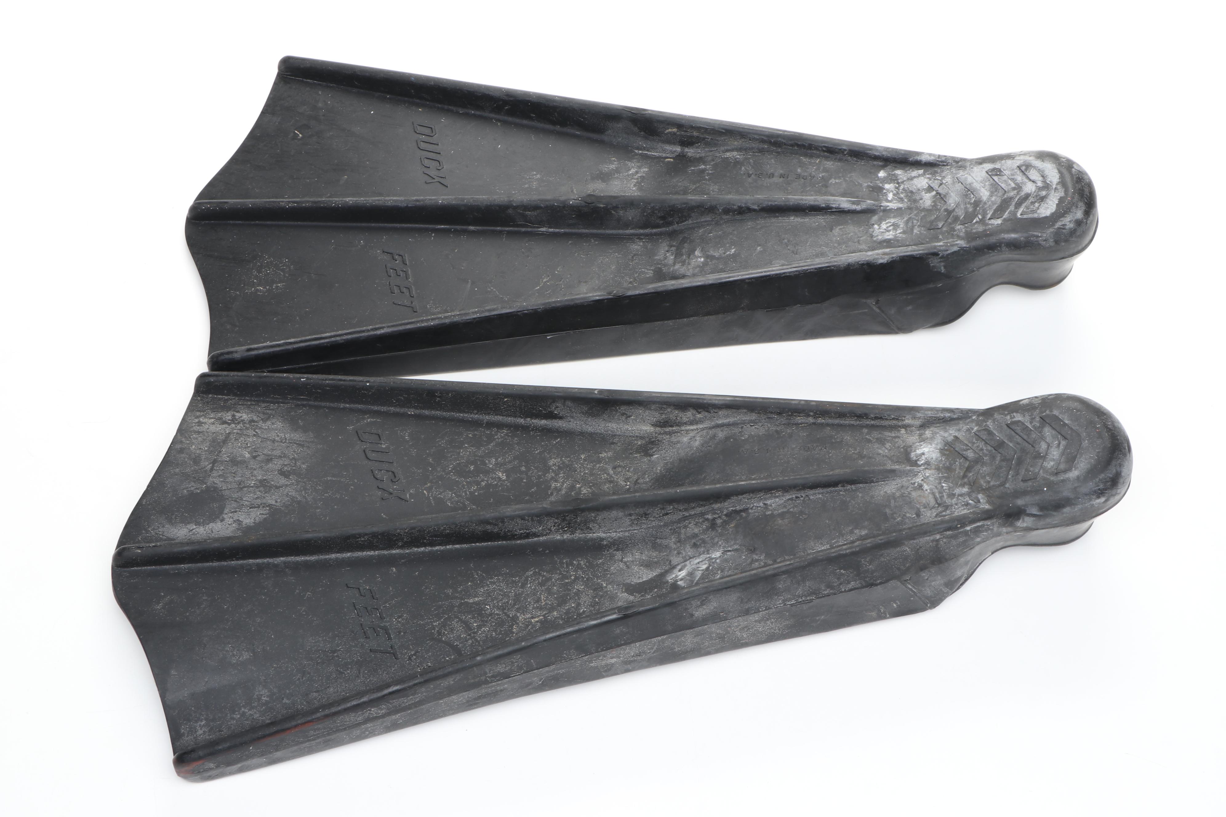 Swimaster "Duck Feet" Diving Fins with Vintage Diving Mask and Snorkel