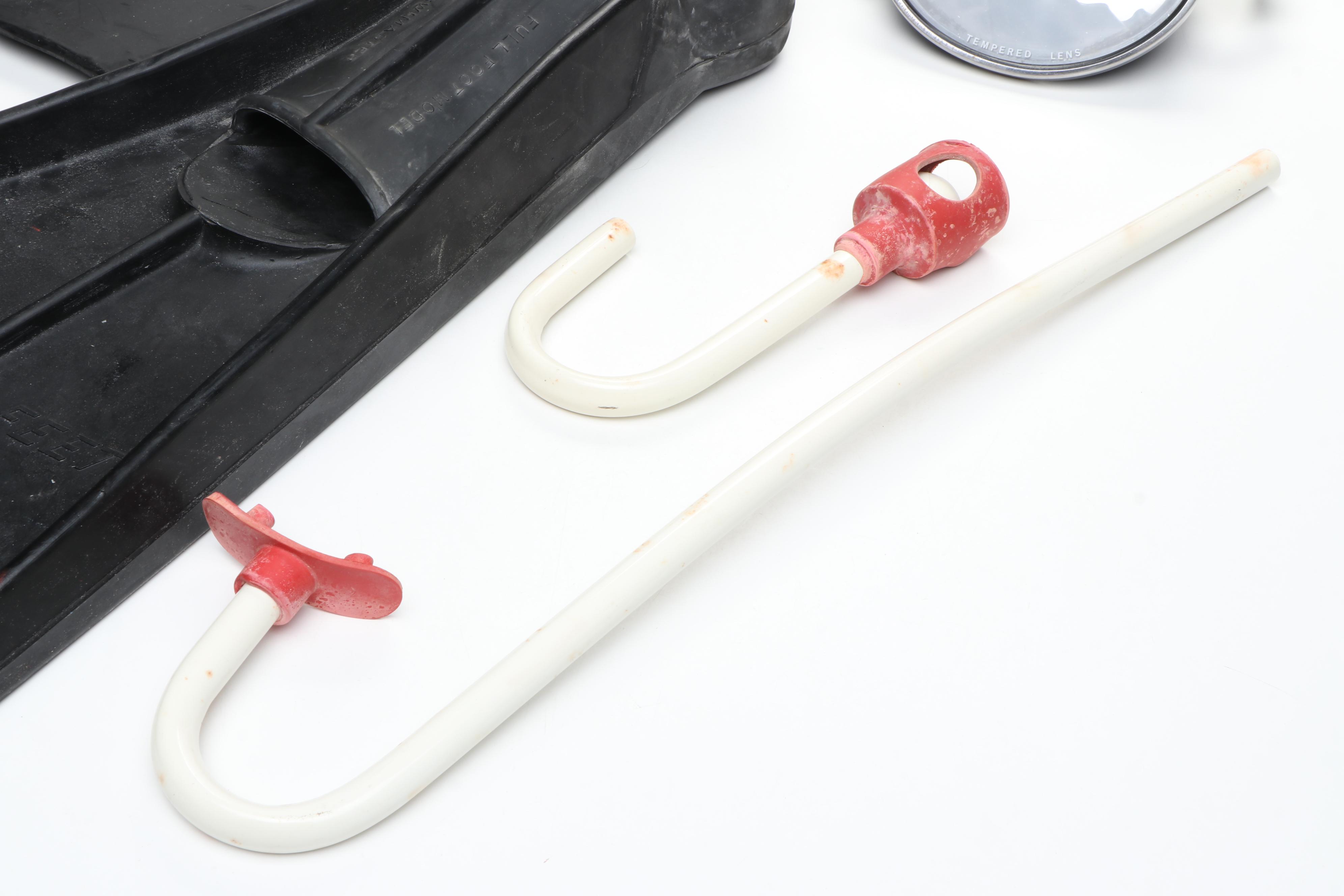 Swimaster "Duck Feet" Diving Fins with Vintage Diving Mask and Snorkel