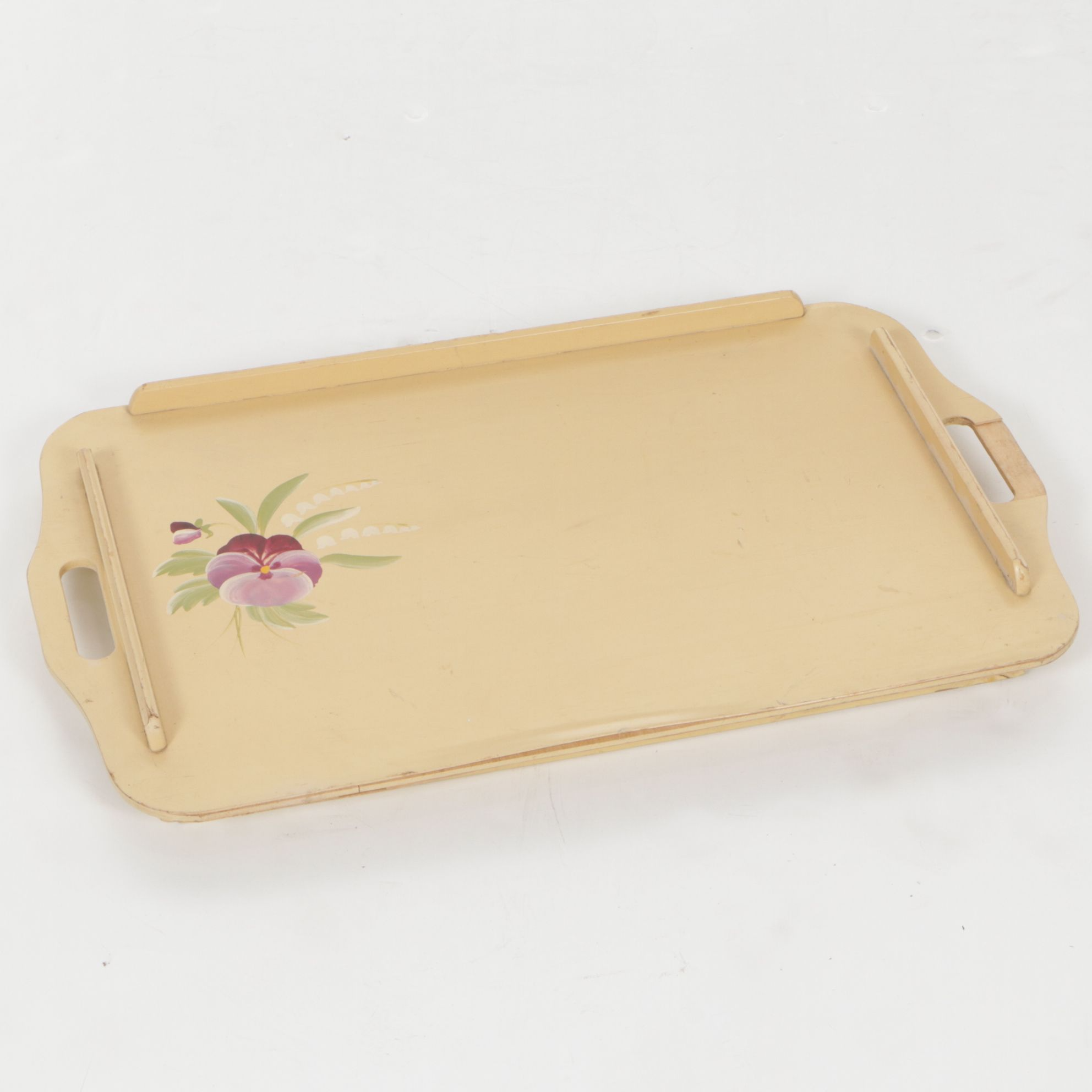 General Wood Products "The Golden Rule" Line Folding Breakfast Tray, 1940s-1950s