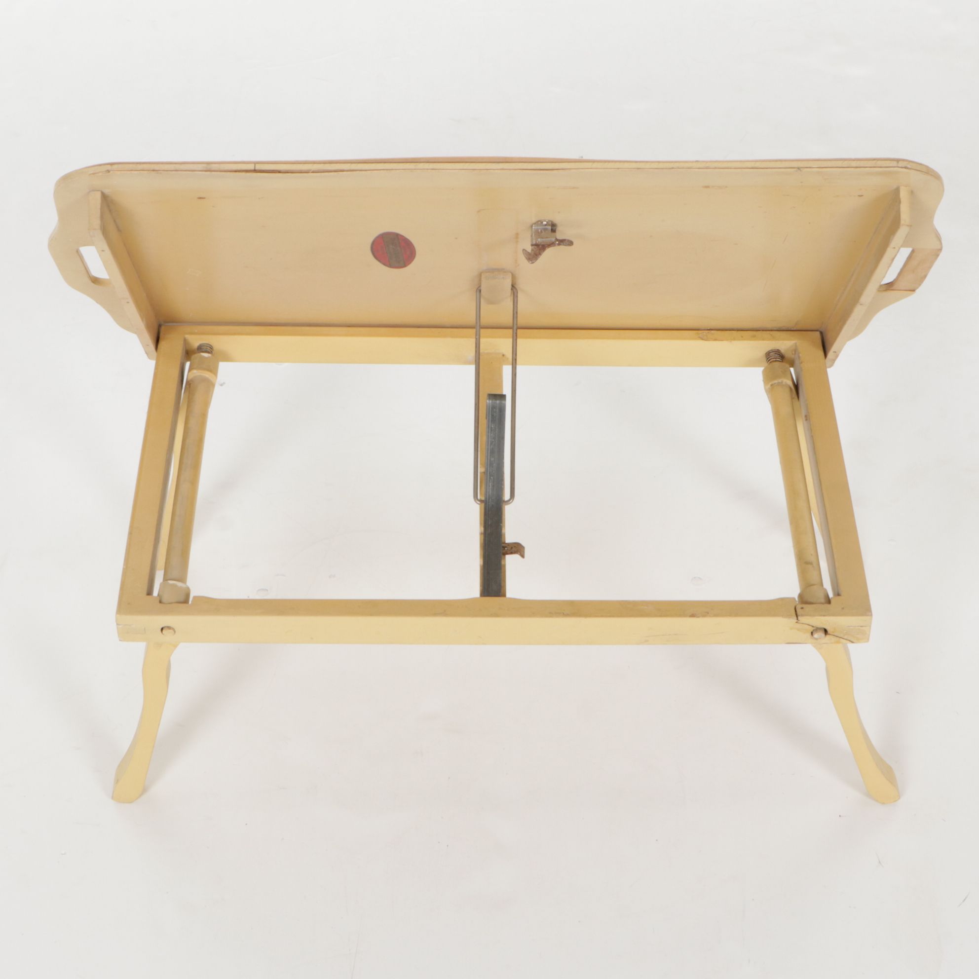 General Wood Products "The Golden Rule" Line Folding Breakfast Tray, 1940s-1950s