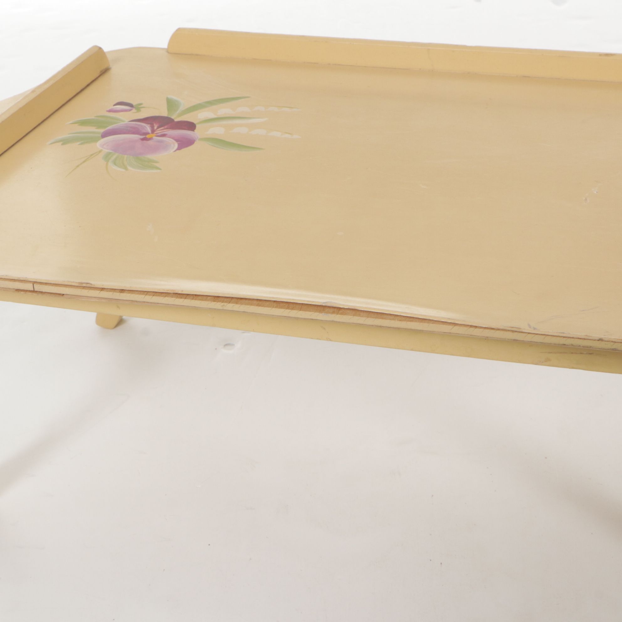 General Wood Products "The Golden Rule" Line Folding Breakfast Tray, 1940s-1950s