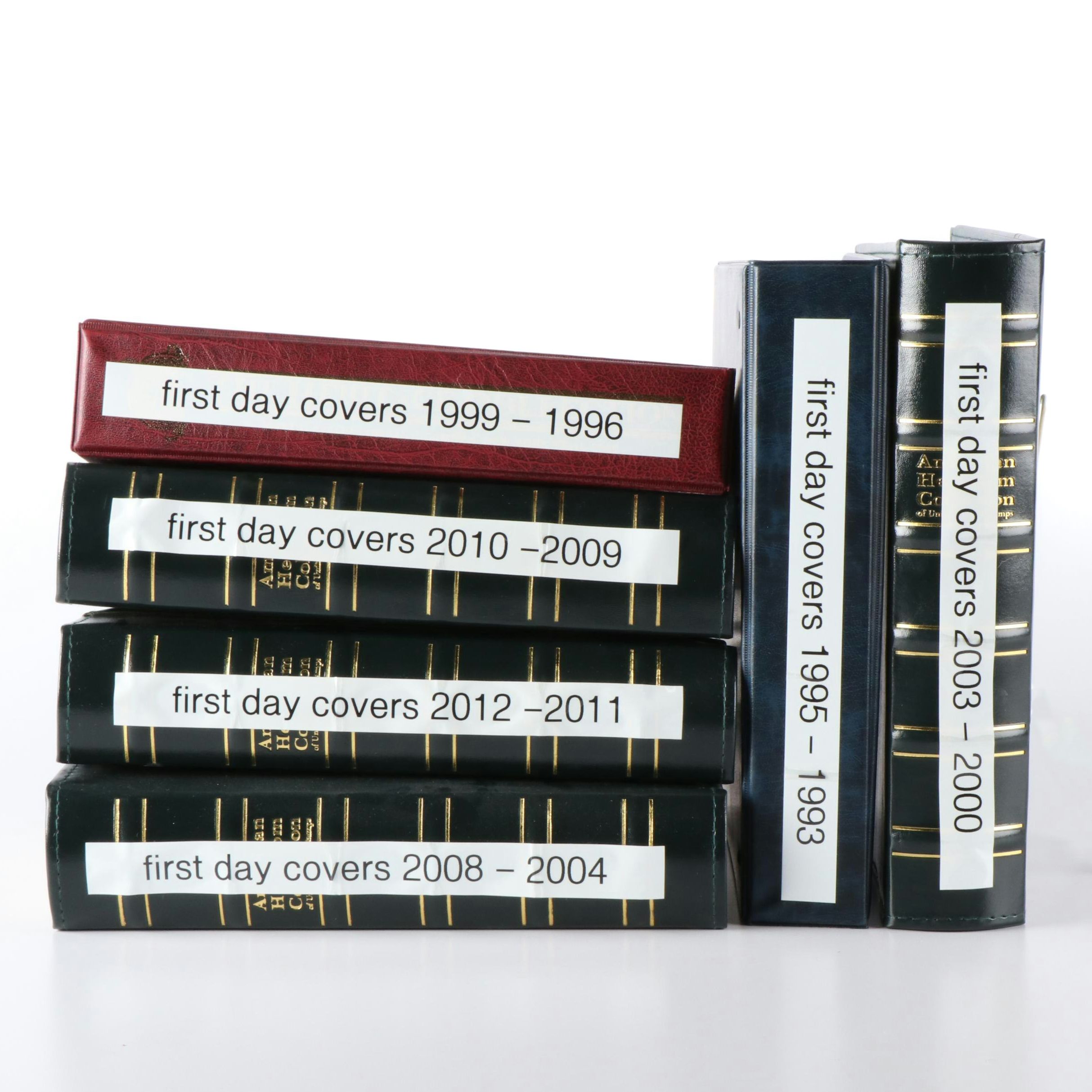 Six Albums of U.S. First Day Covers, 1993 to 2012