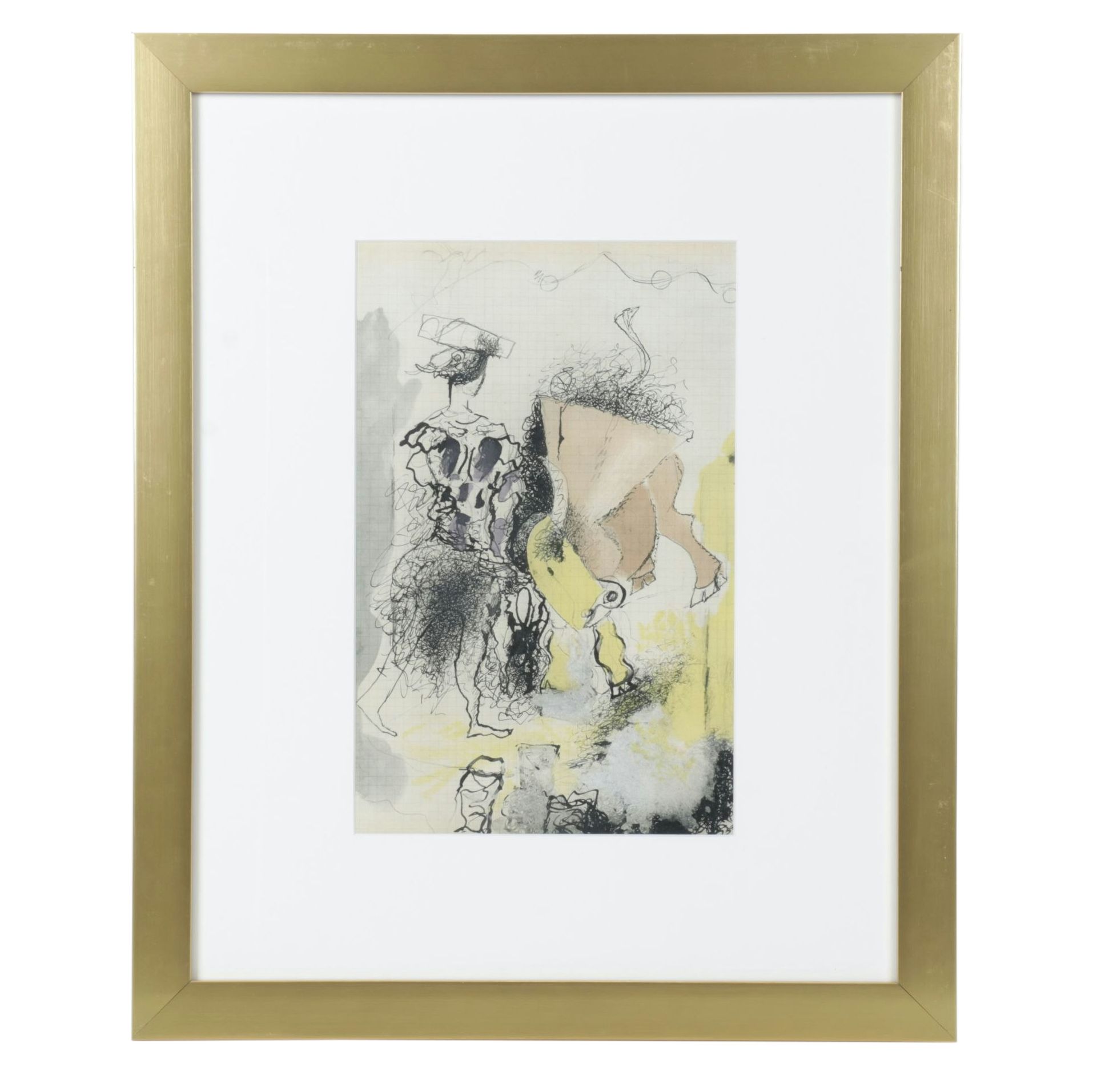 Color Lithograph After Georges Braque "Matador and Bull IV", 1955