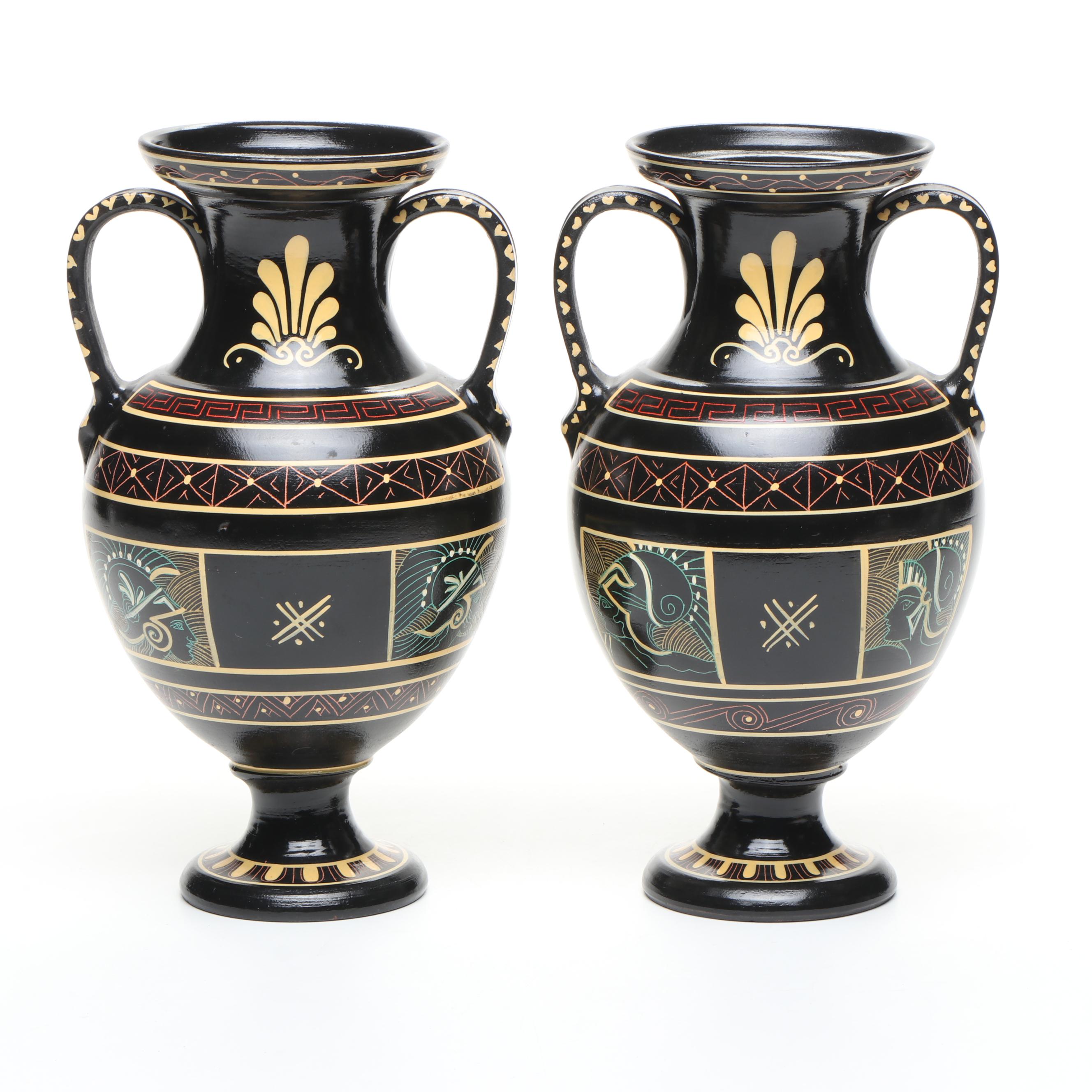 Greek Ceramic Amphora Vases