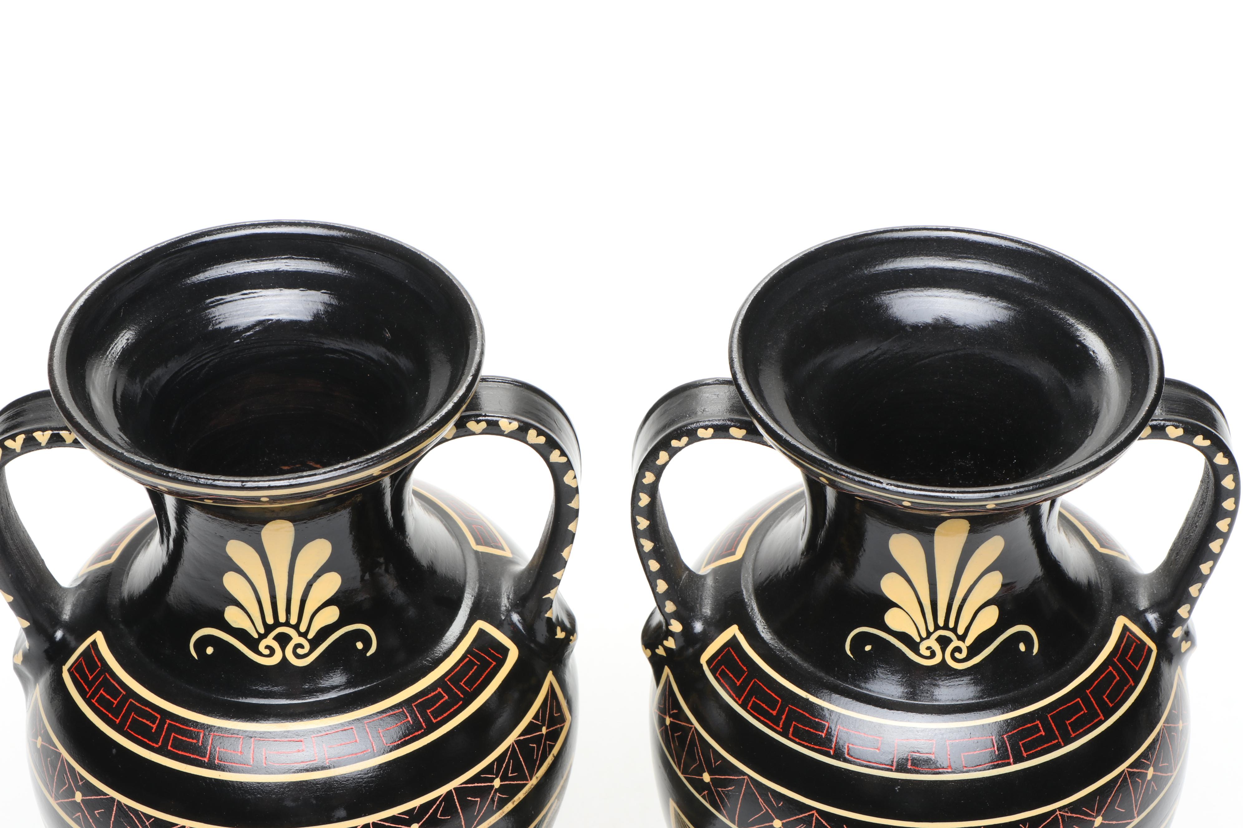 Greek Ceramic Amphora Vases