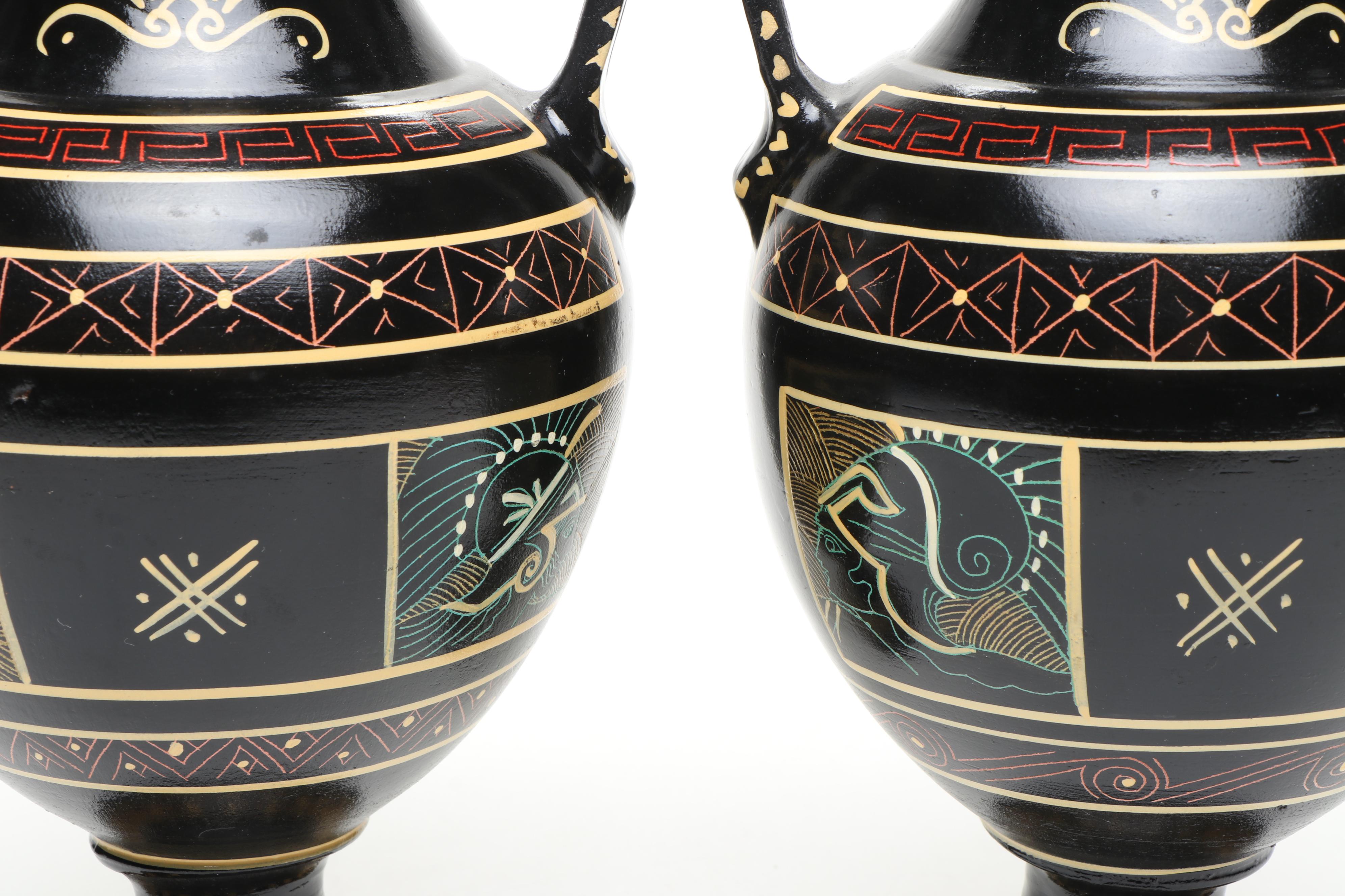 Greek Ceramic Amphora Vases