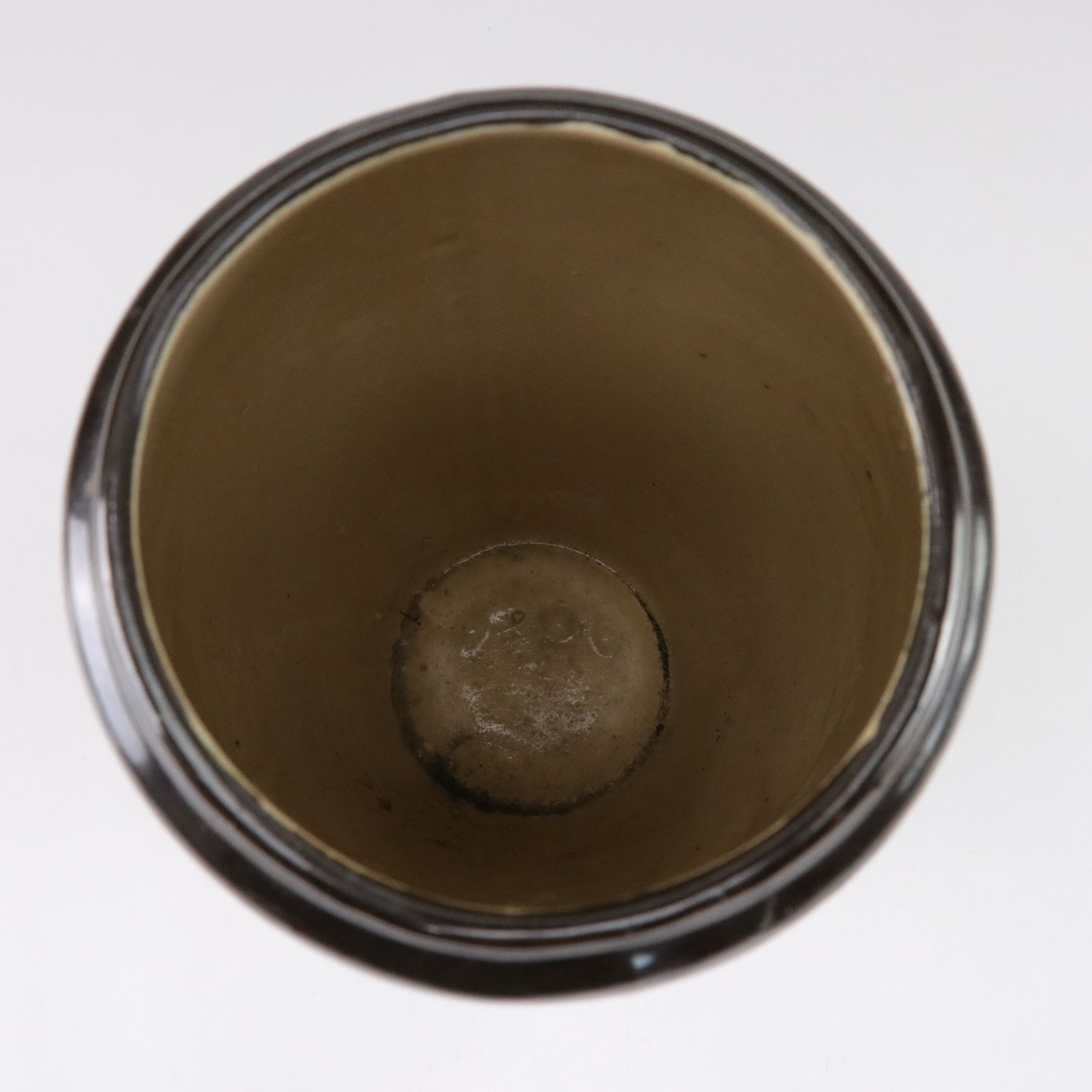 Ceramic Cylinder Vase with Fish Motif and Hand-Painted Portuguese Wall Pocket