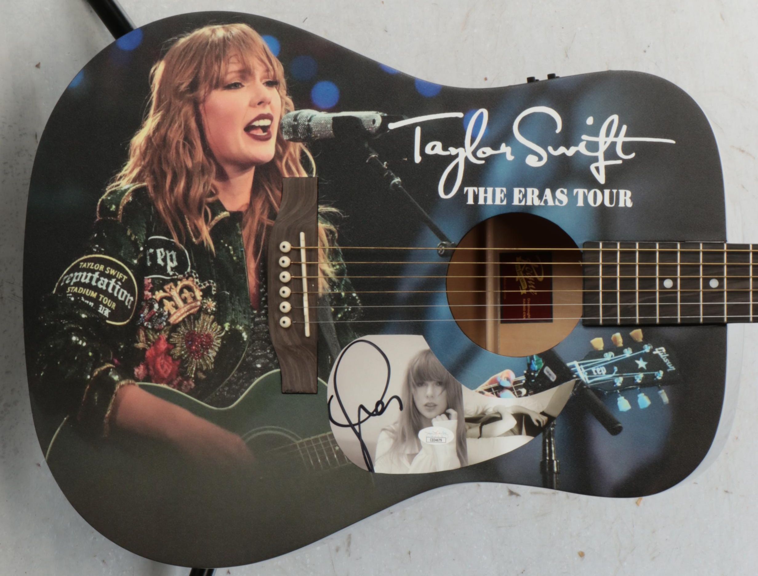 Taylor Swift Decal-Signed "The Eras Tour" Rogue Acoustic Guitar, JSA
