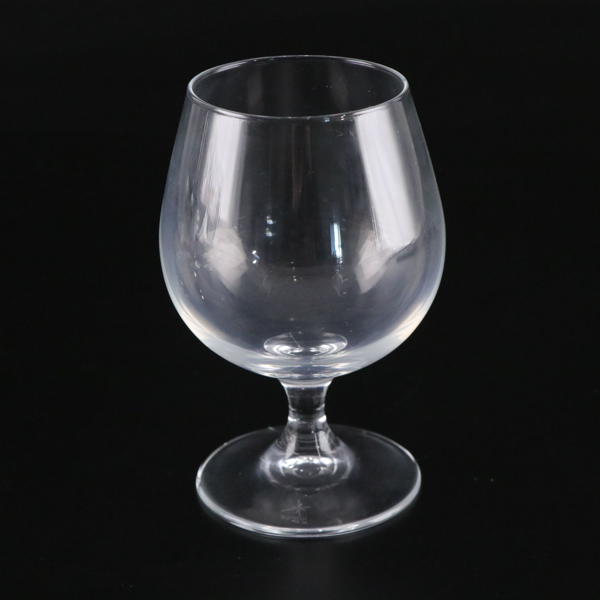 Bormioli Rocco Crystal Cognac Glasses with Georgio Romanian Wine Glasses