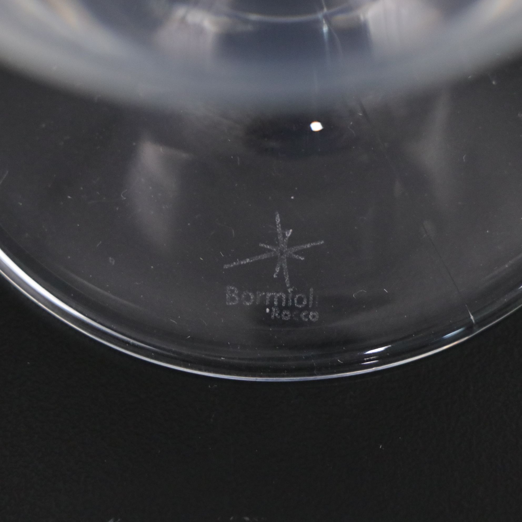 Bormioli Rocco Crystal Cognac Glasses with Georgio Romanian Wine Glasses