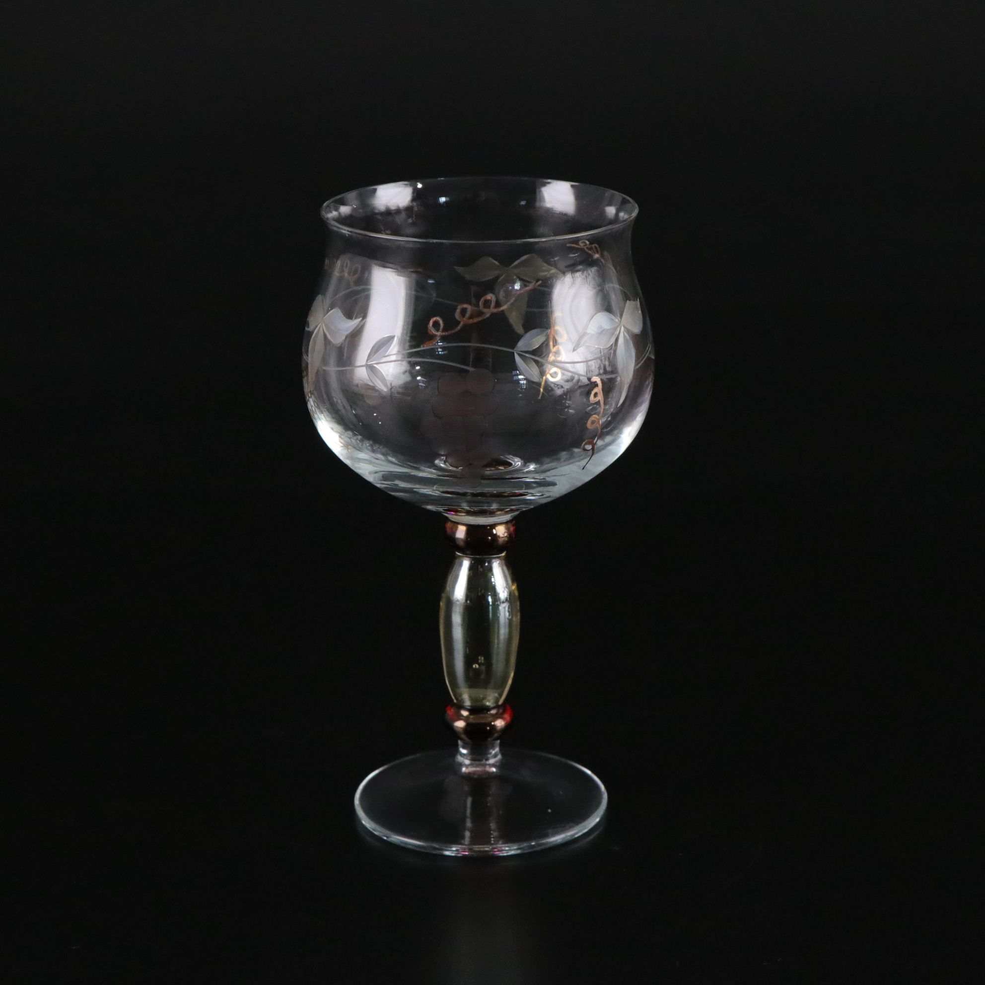 Bormioli Rocco Crystal Cognac Glasses with Georgio Romanian Wine Glasses
