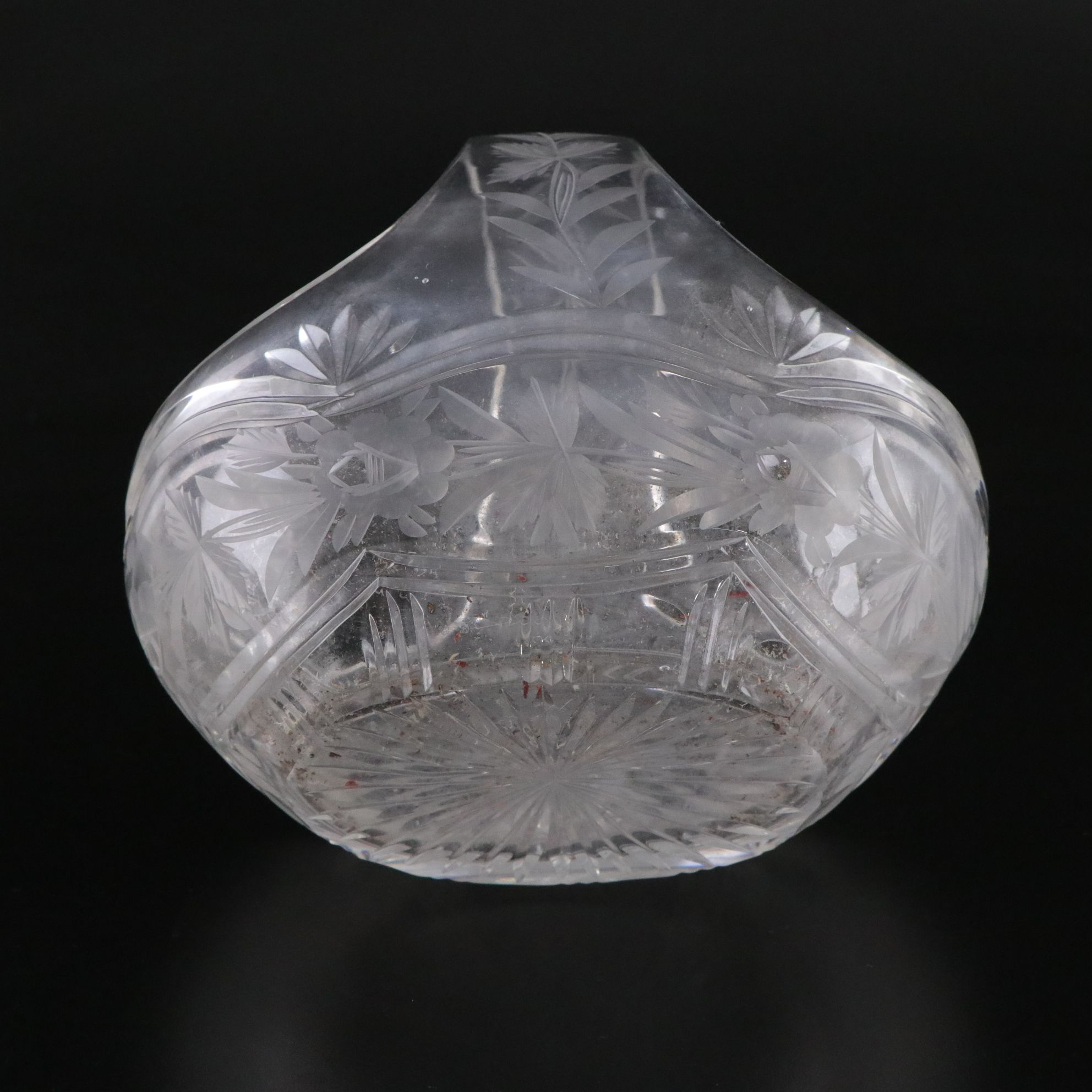 Cut, Etched, and Gilded Glass Lead Crystal Vases