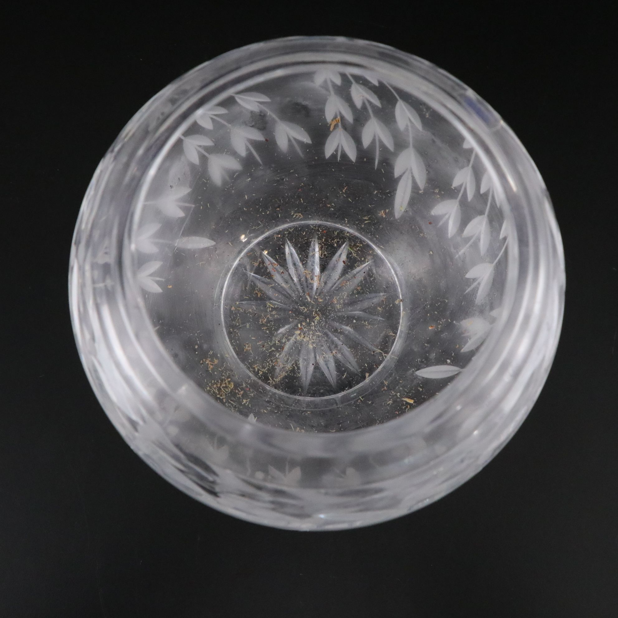 Cut, Etched, and Gilded Glass Lead Crystal Vases