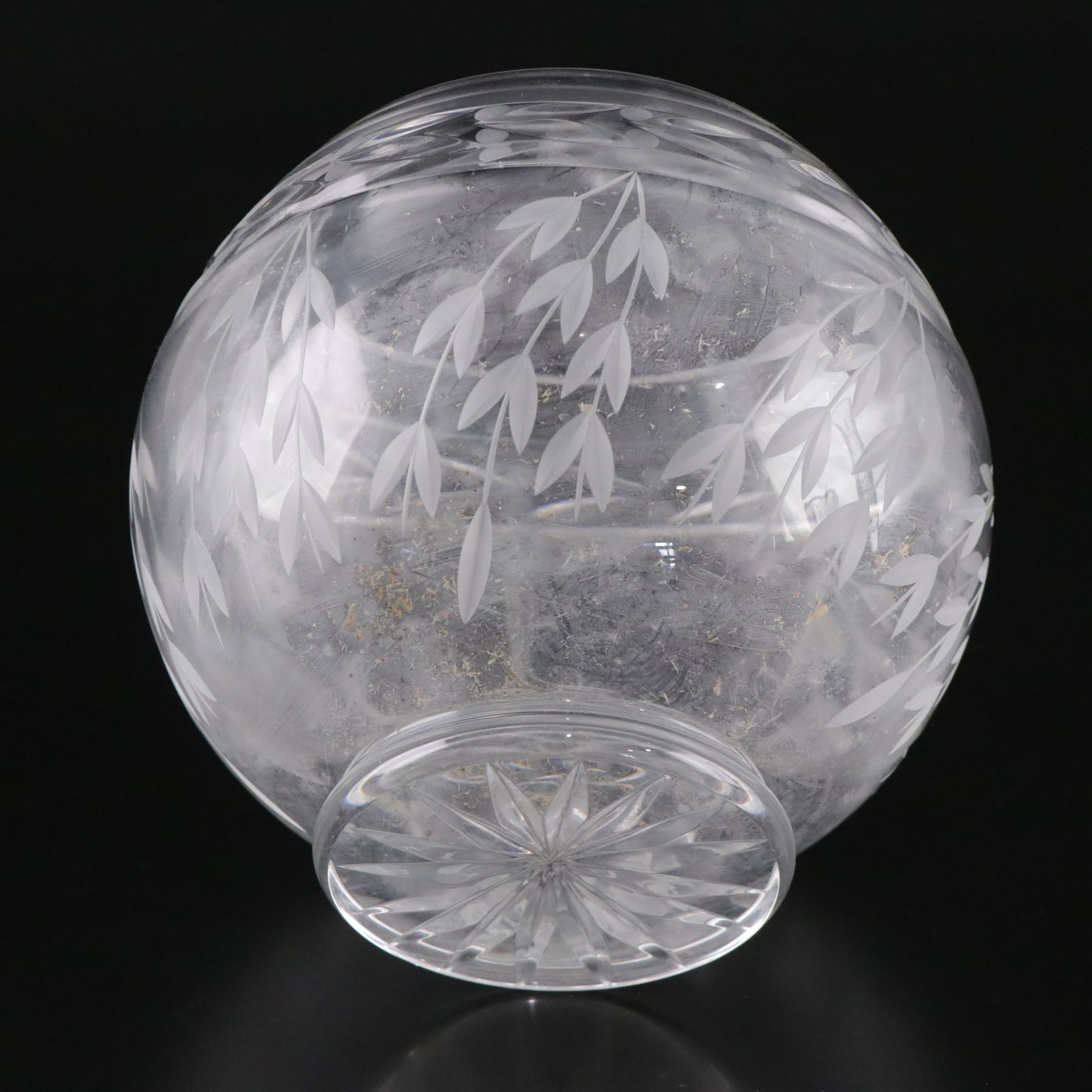 Cut, Etched, and Gilded Glass Lead Crystal Vases