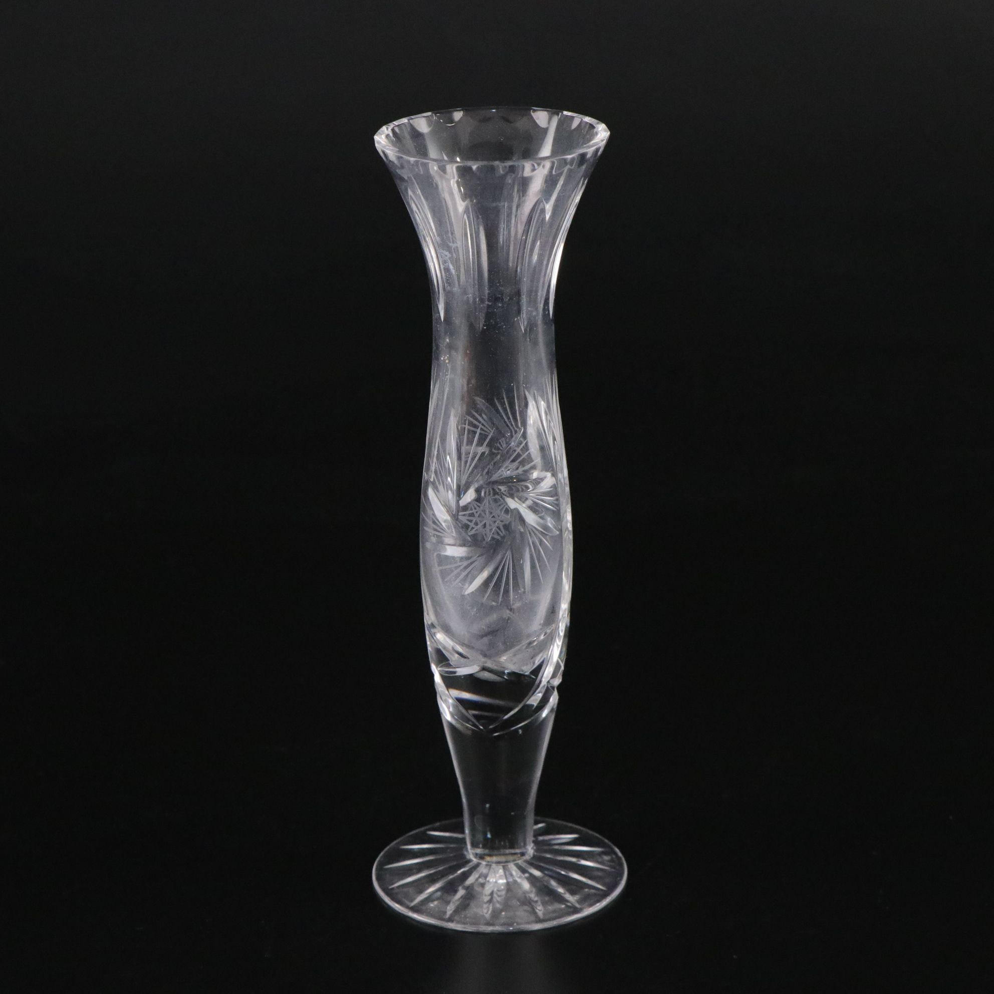 Cut, Etched, and Gilded Glass Lead Crystal Vases