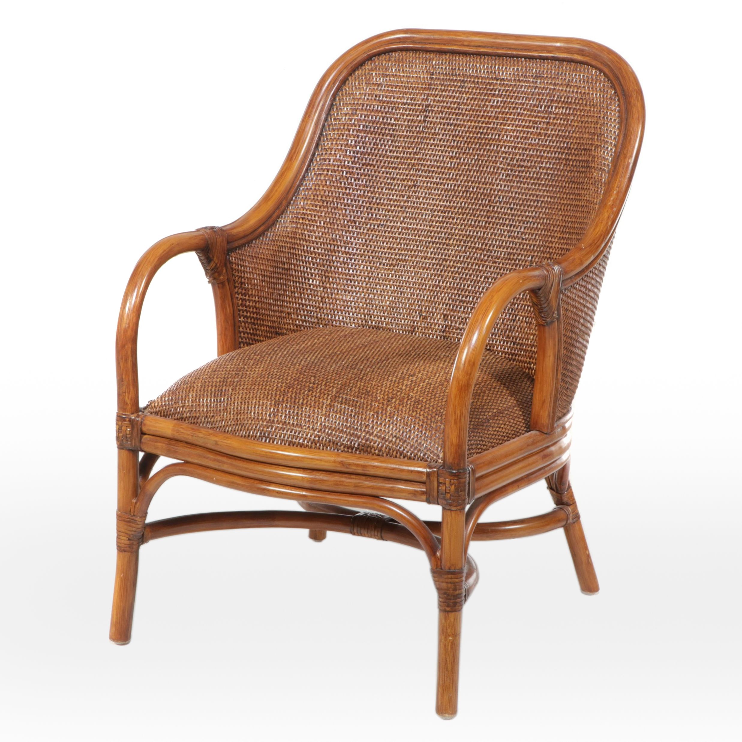 Rattan and Cane Armchair