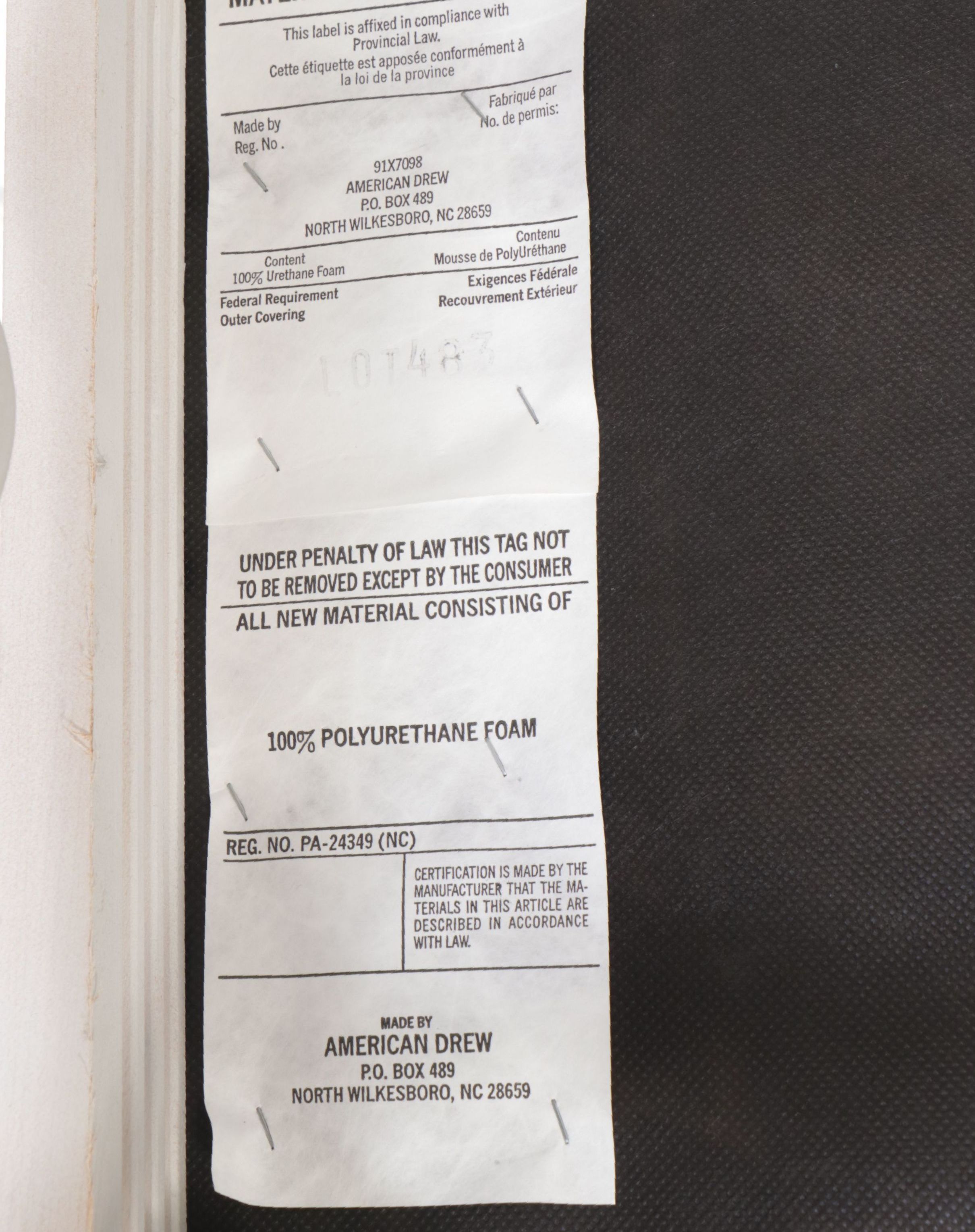 Pair of American Drew White-Painted Wood Ladder-Back Armchairs