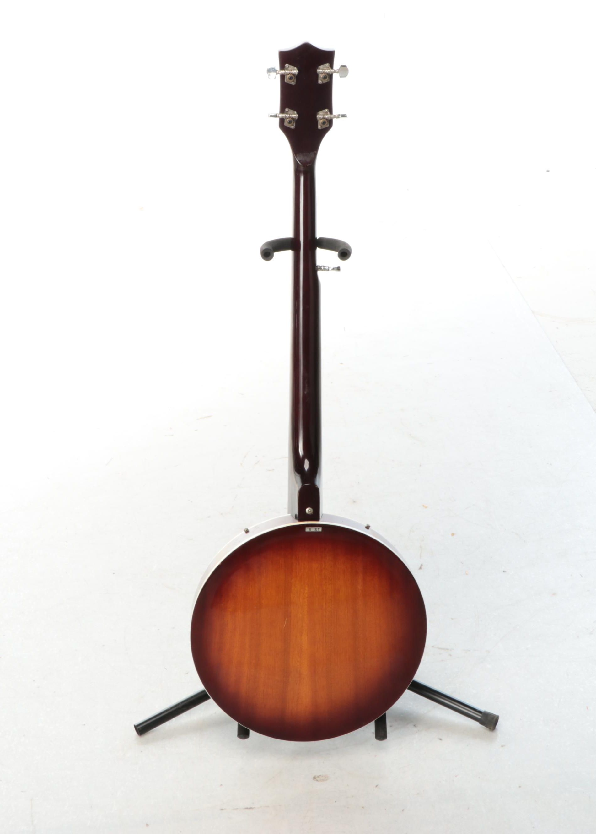 Montaya Rosewood Five-String Banjo with Tolex Case