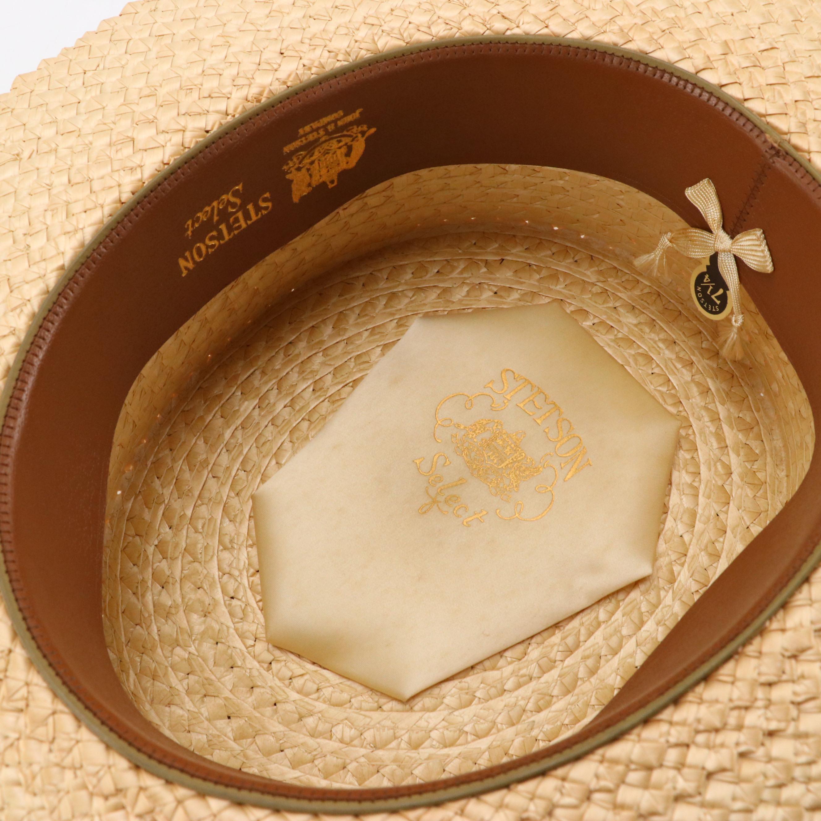 Men's Stetson Select Vintage Woven Straw Boater Hat