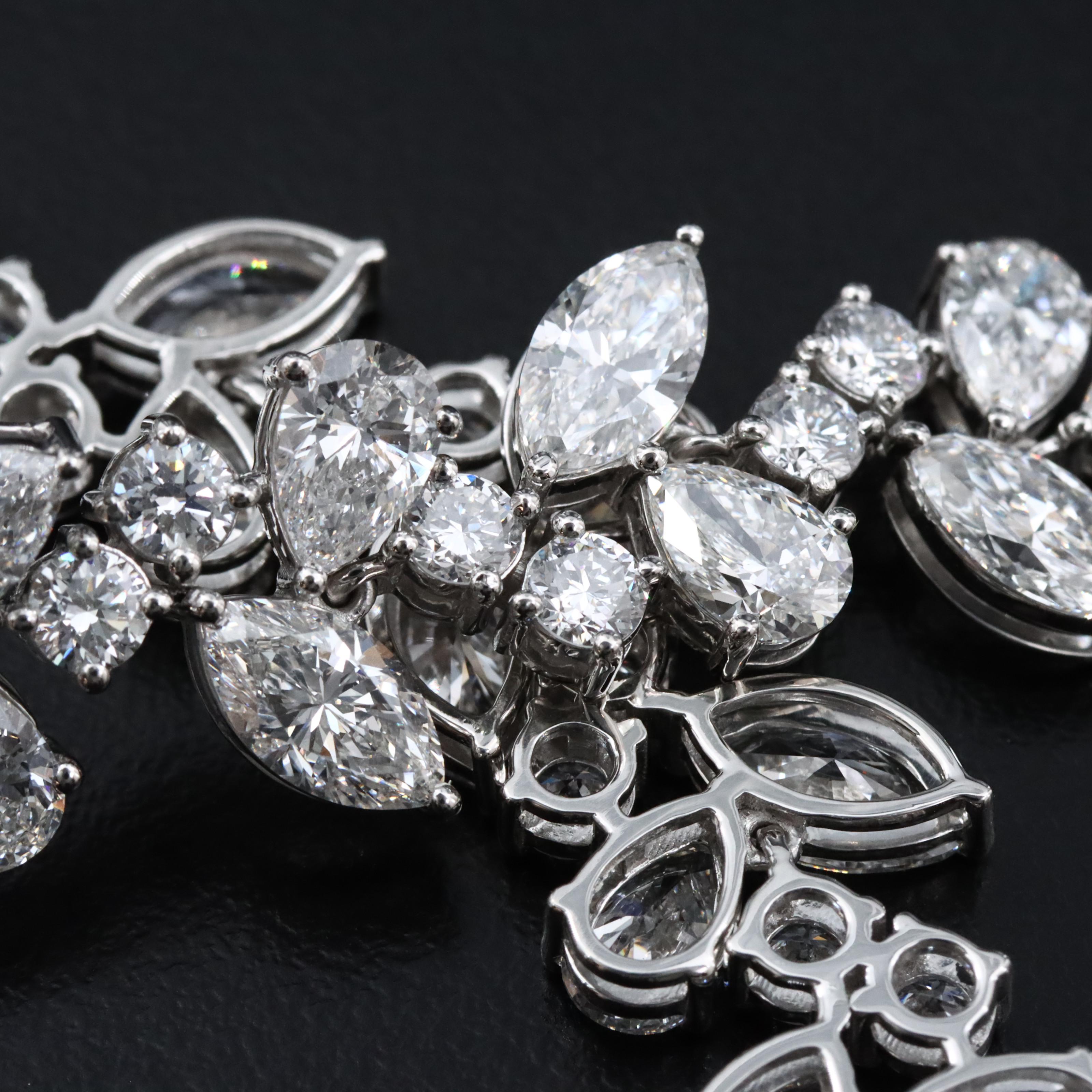 Platinum 17.08 CTW Lab Grown Diamond Bracelet