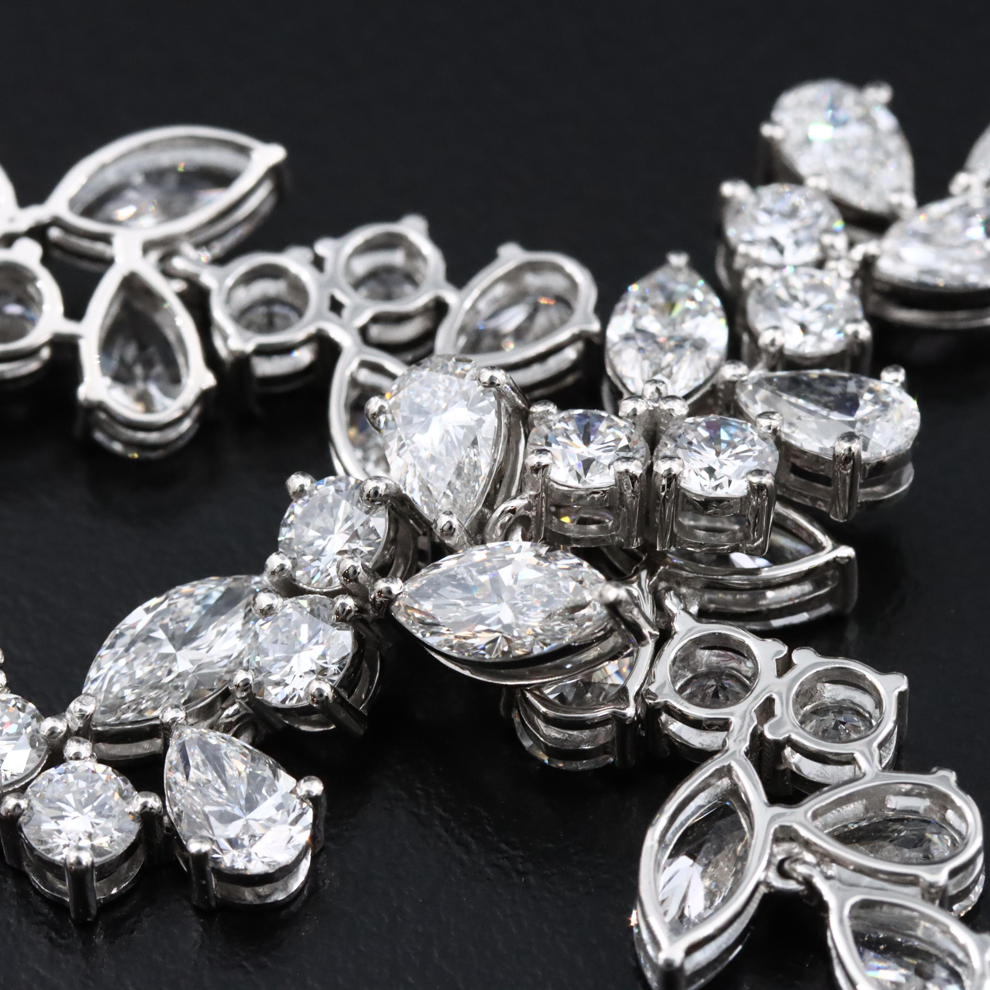 Platinum 17.61 CTW Lab Grown Diamond Bracelet