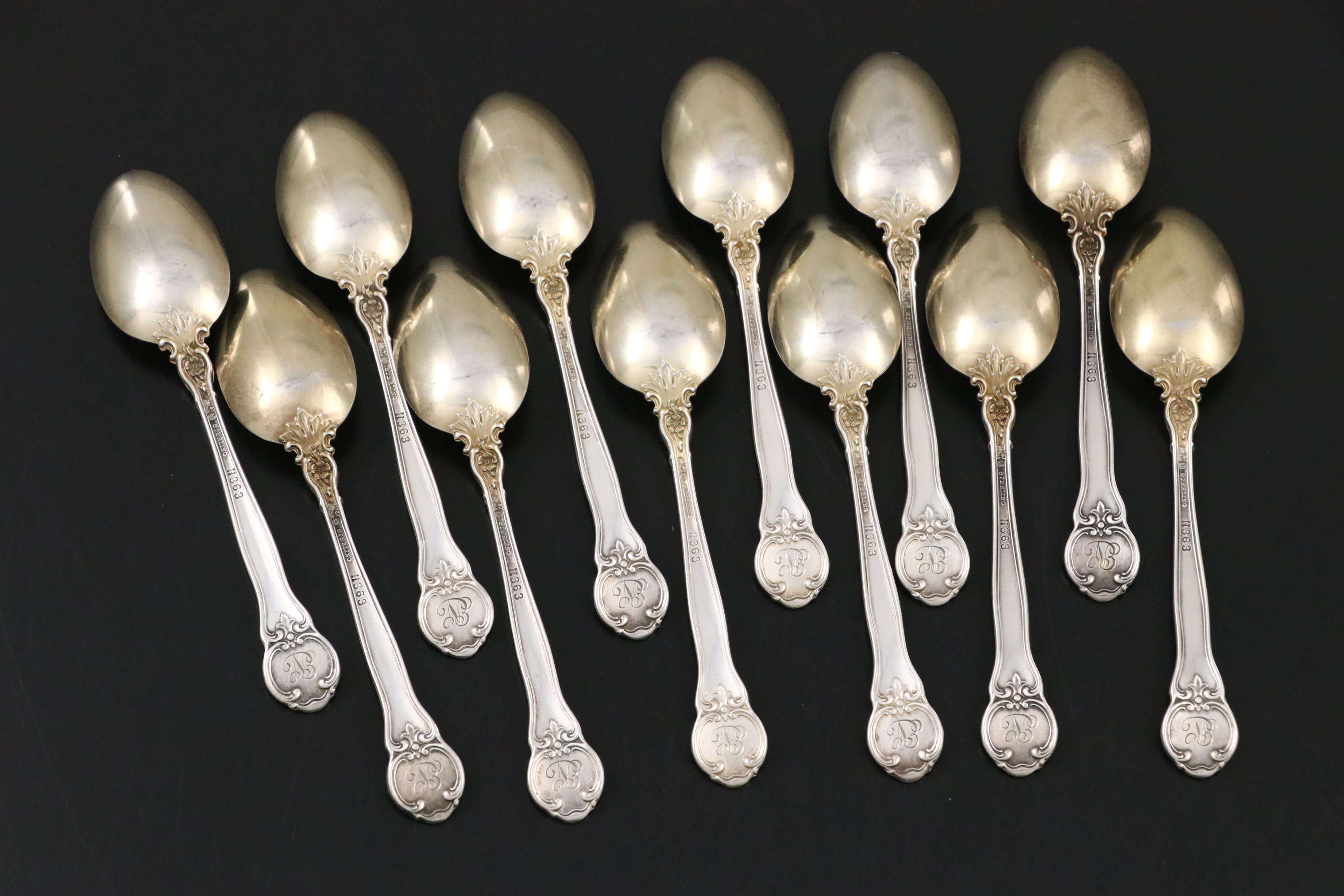 Gorham Sterling Teaspoons, 20th Century