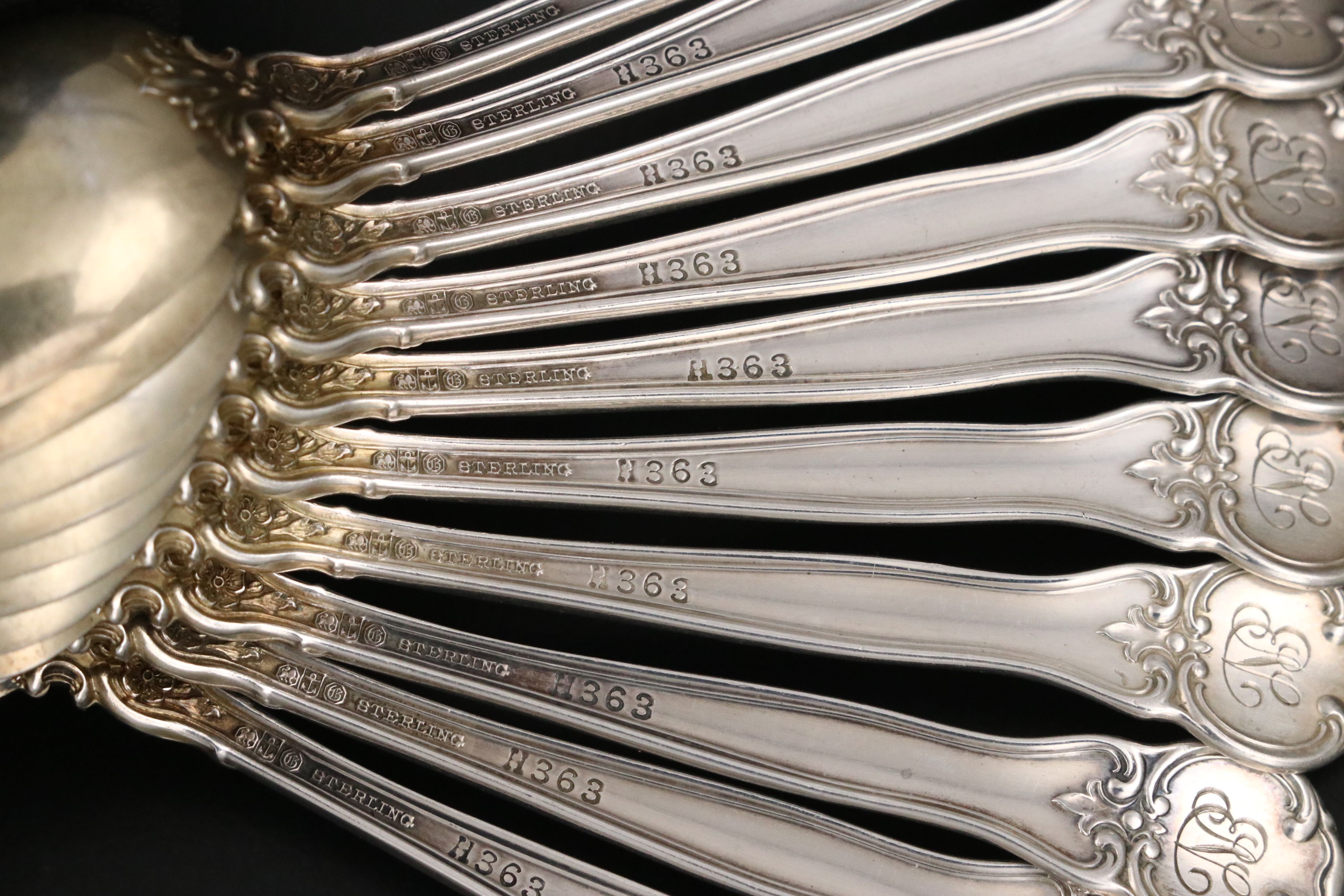 Gorham Sterling Teaspoons, 20th Century