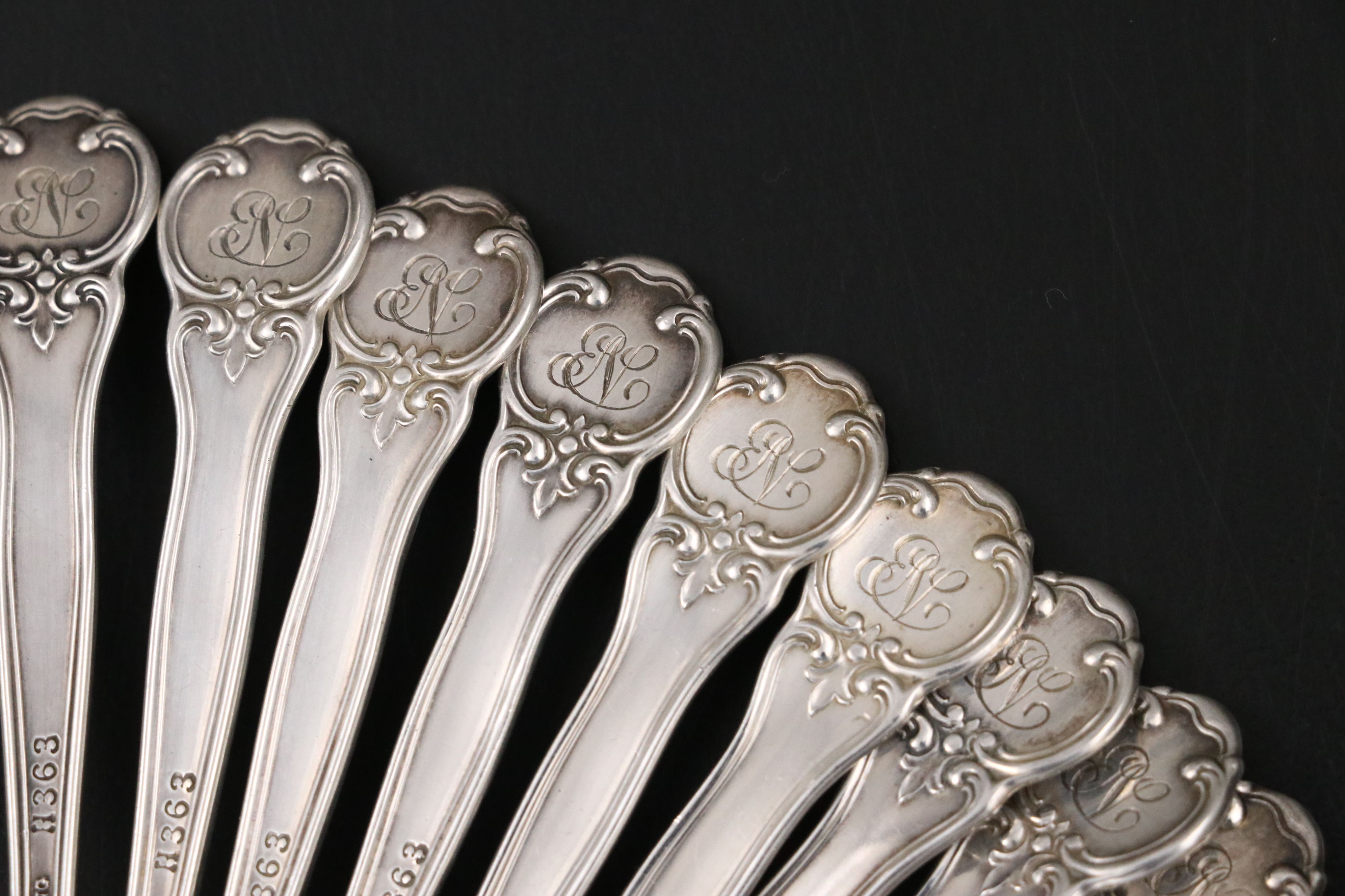 Gorham Sterling Teaspoons, 20th Century
