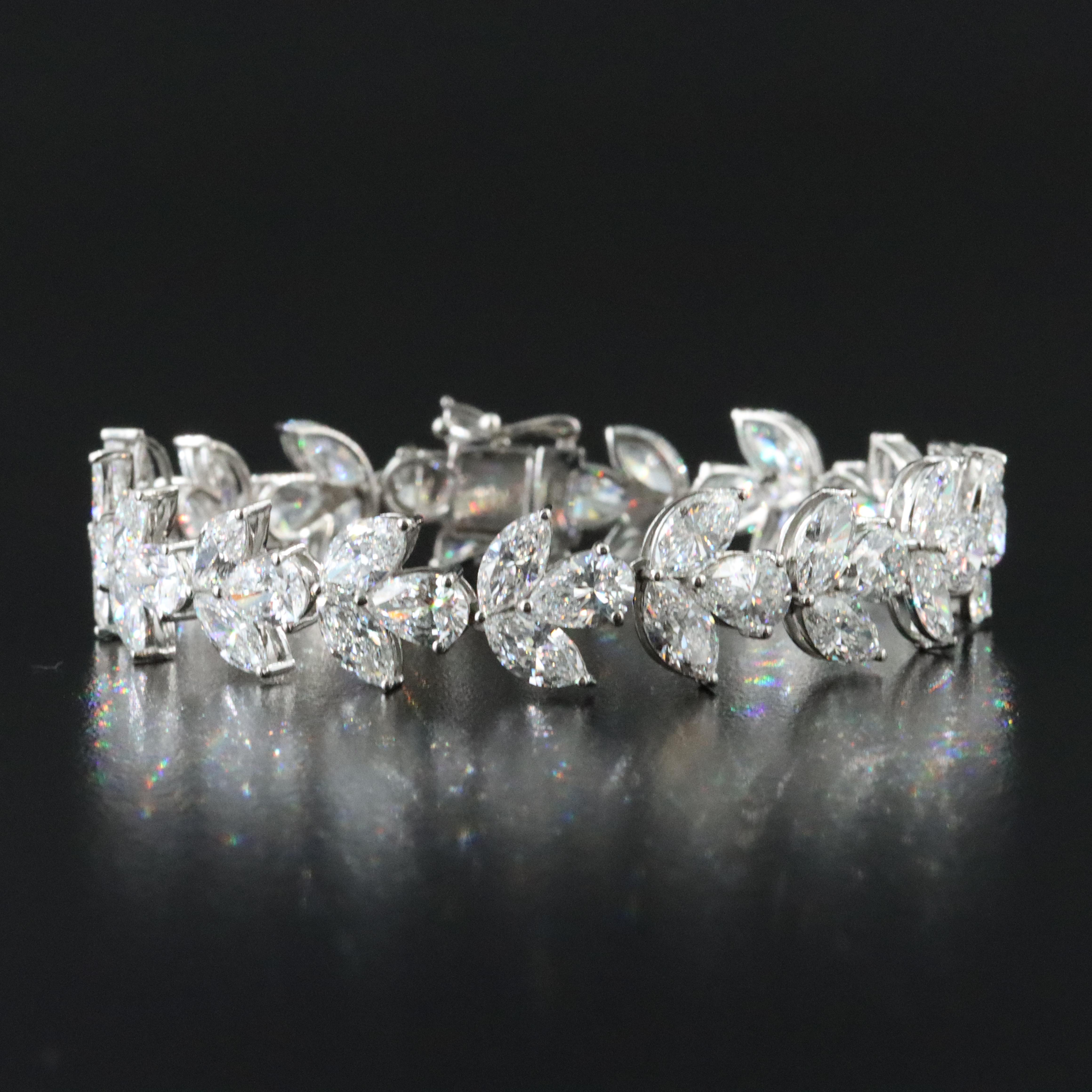 Platinum 18.87 CTW Lab Grown Diamond Bracelet