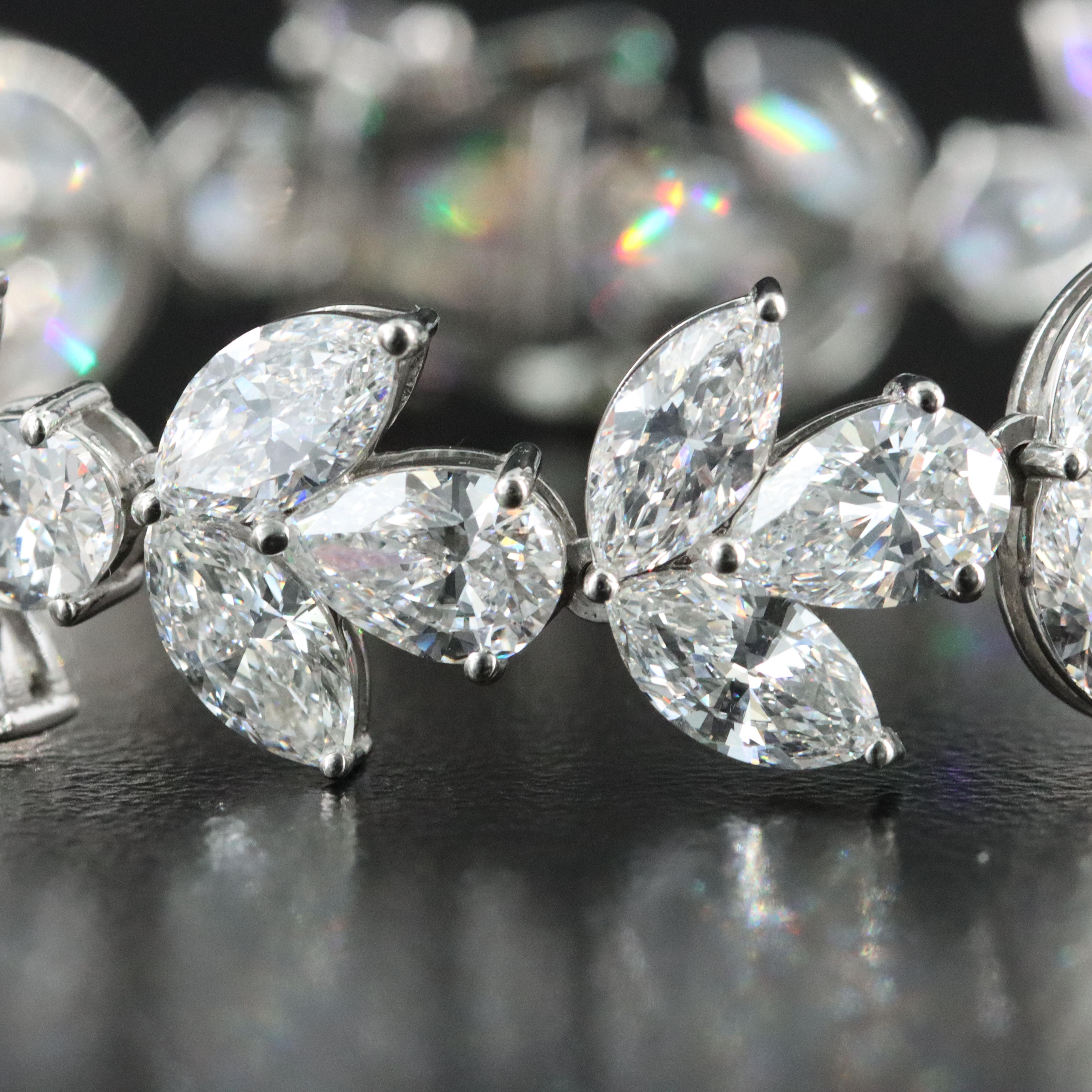 Platinum 18.87 CTW Lab Grown Diamond Bracelet