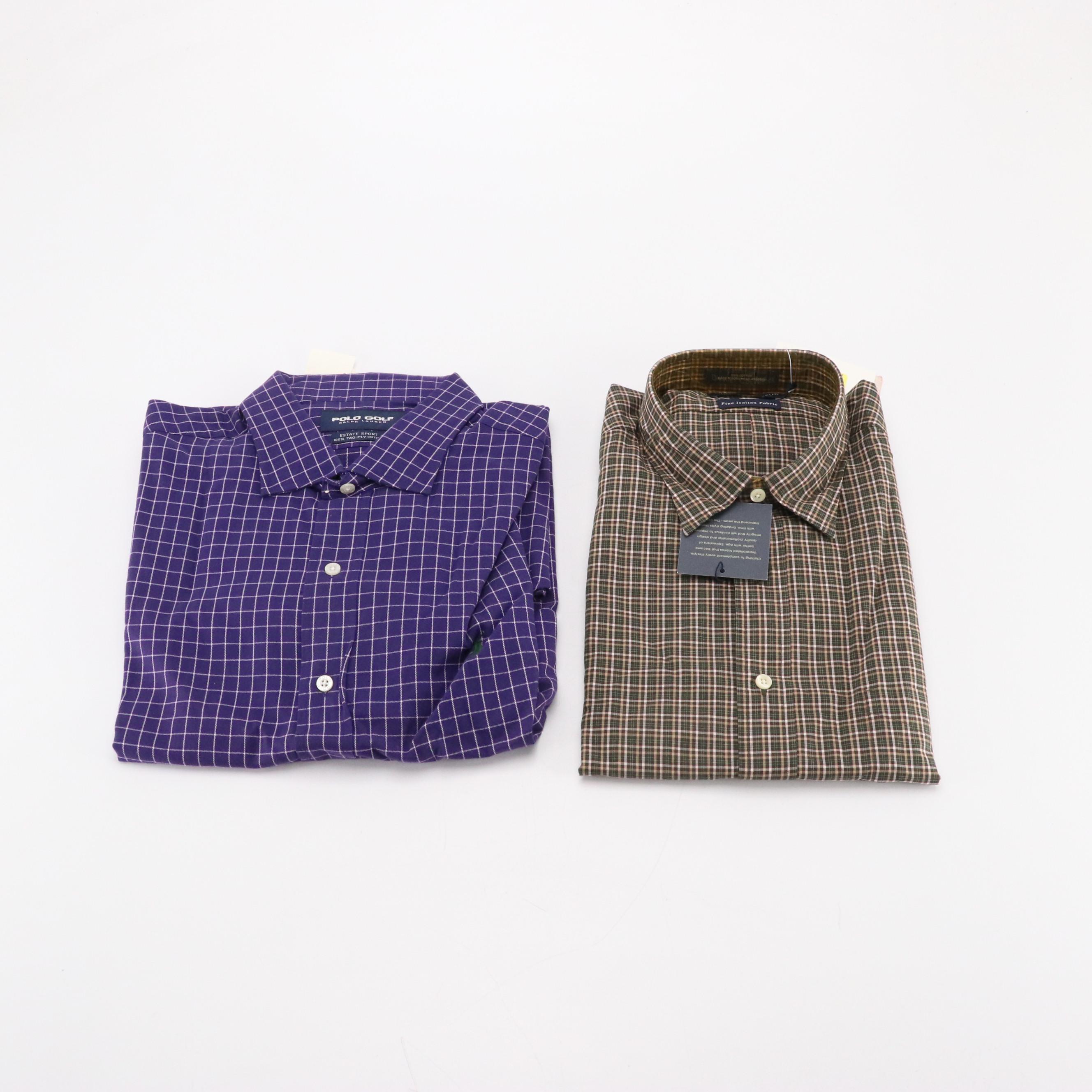 Men's Polo Ralph Lauren, Peter Millar, and Other Long and Short Sleeve Shirts