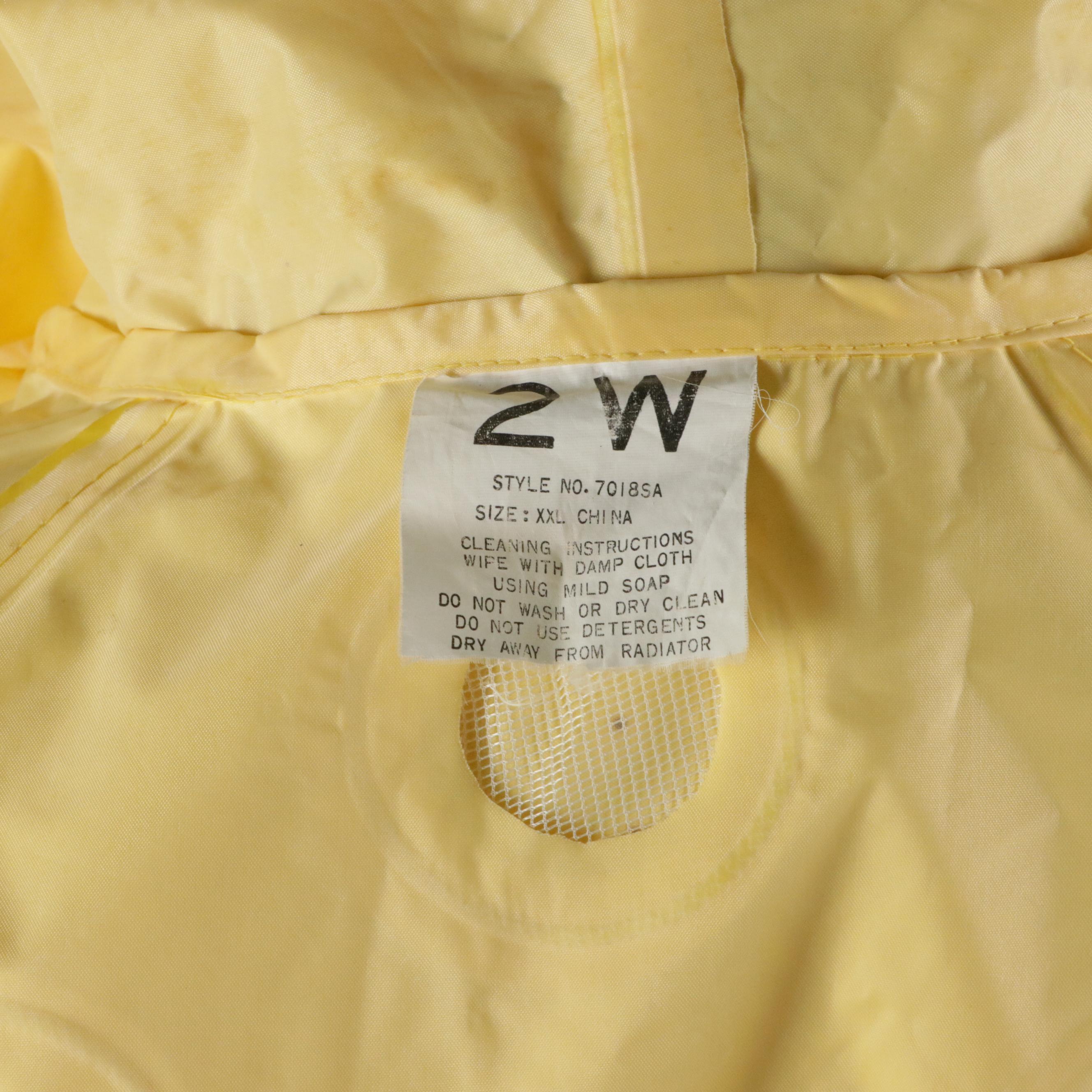 Men's Weatherproof Garment Co. Brown Microfiber Jacket and Yellow Rain Jacket
