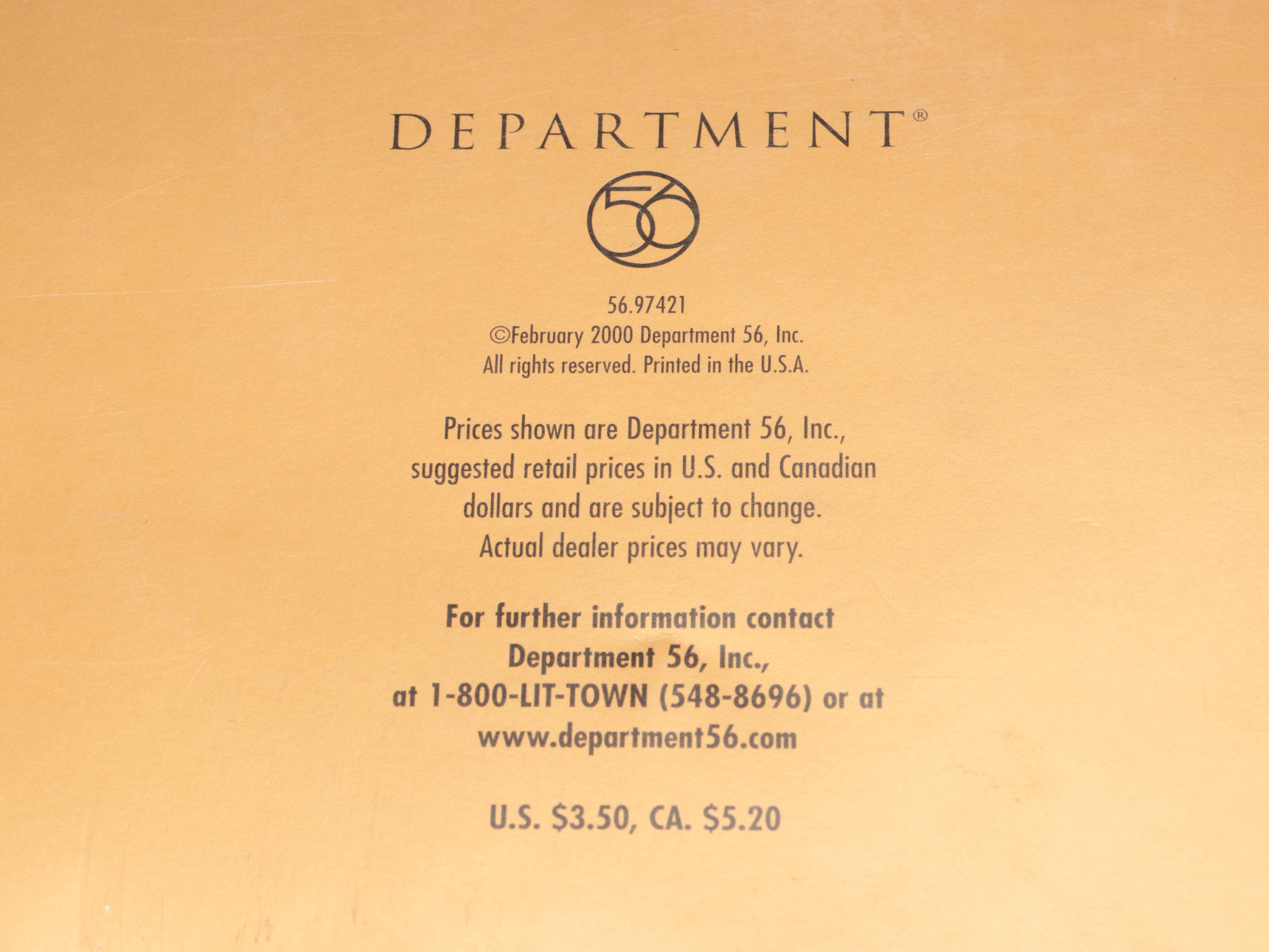 Department 56 Dickens' Village Buildings with Catalogues