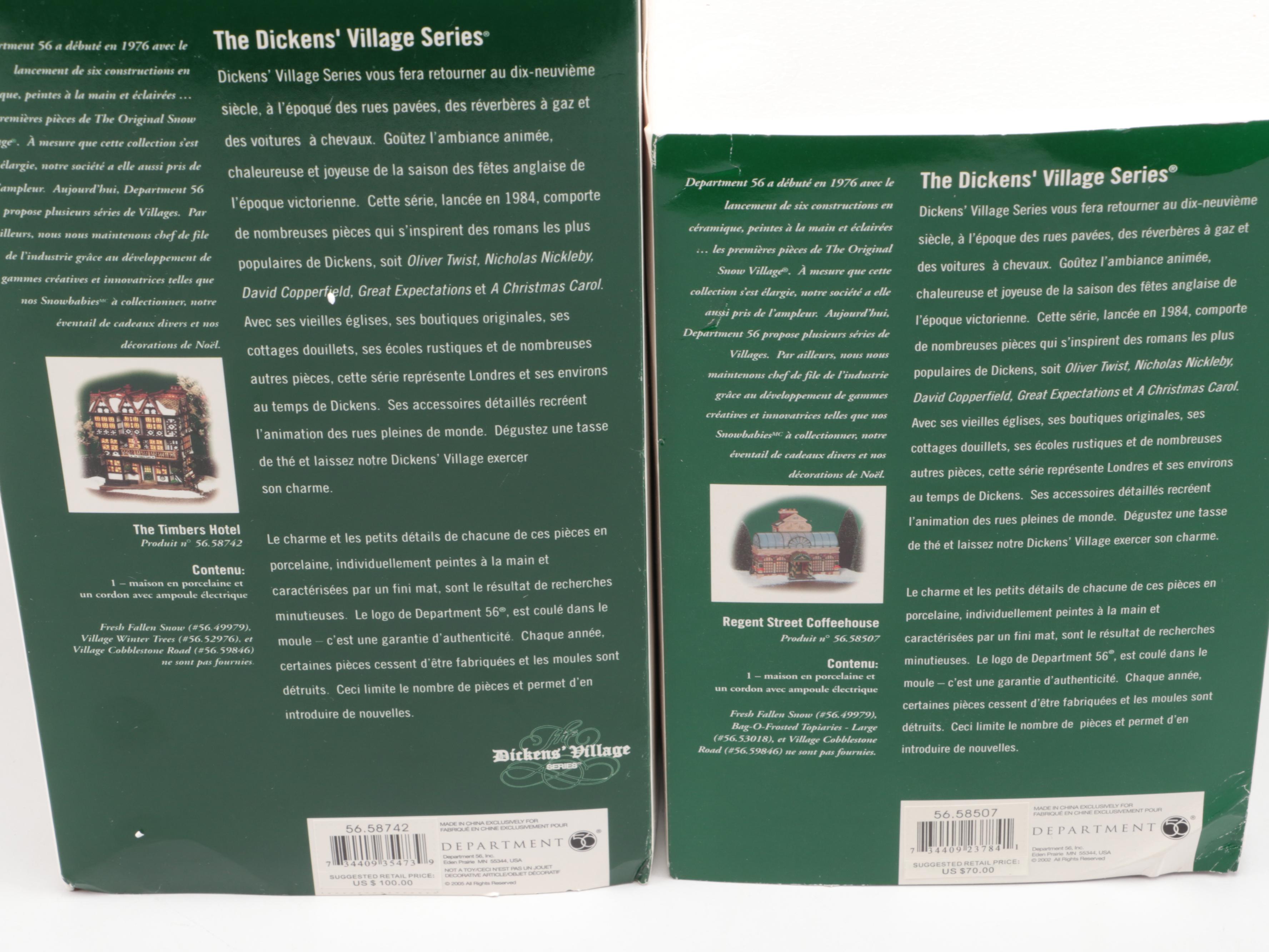 Department 56 Dickens' Village Buildings with Catalogues