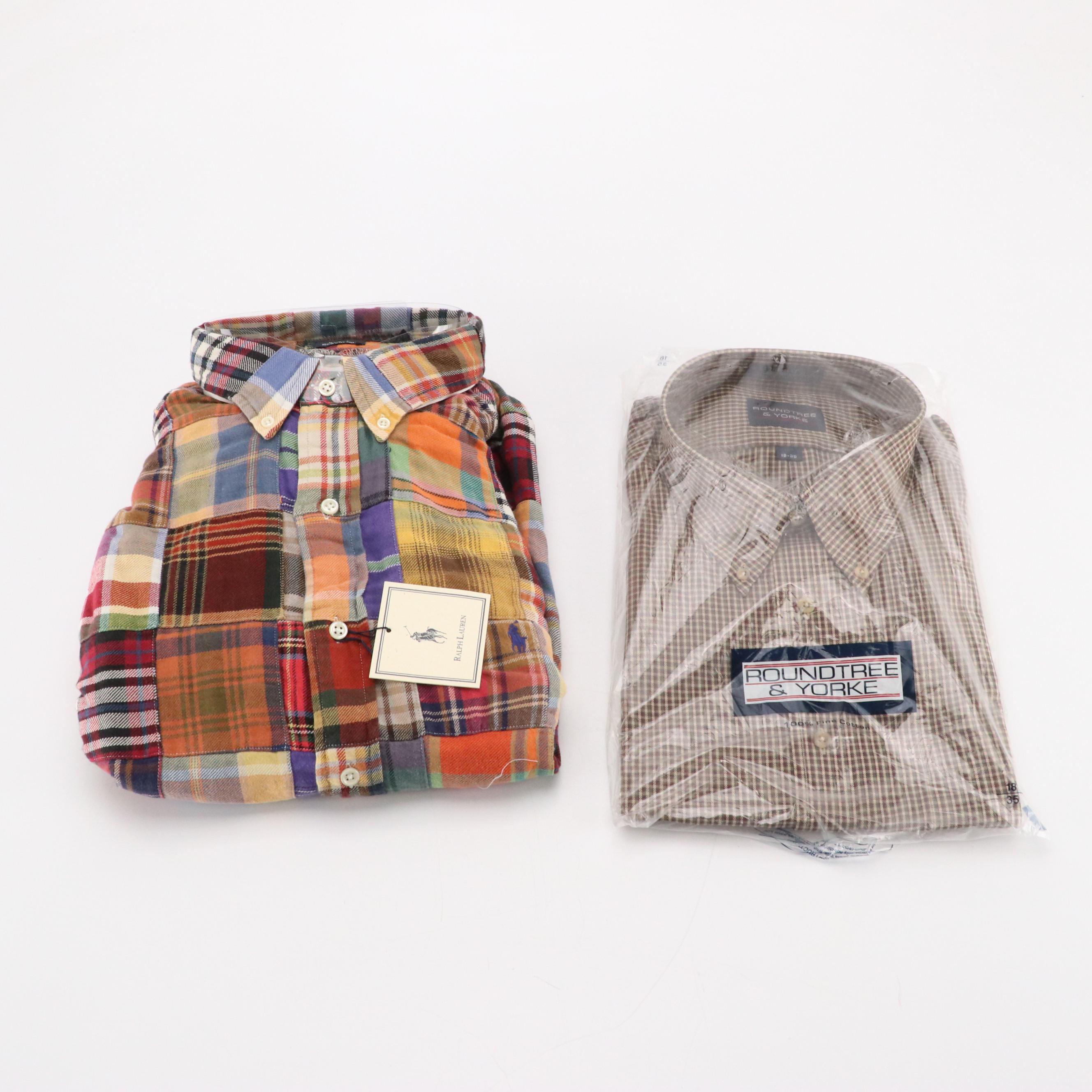 Men's Ralph Lauren, Tommy Hilfiger, Brooks Brothers, and More Button-Down Shirts