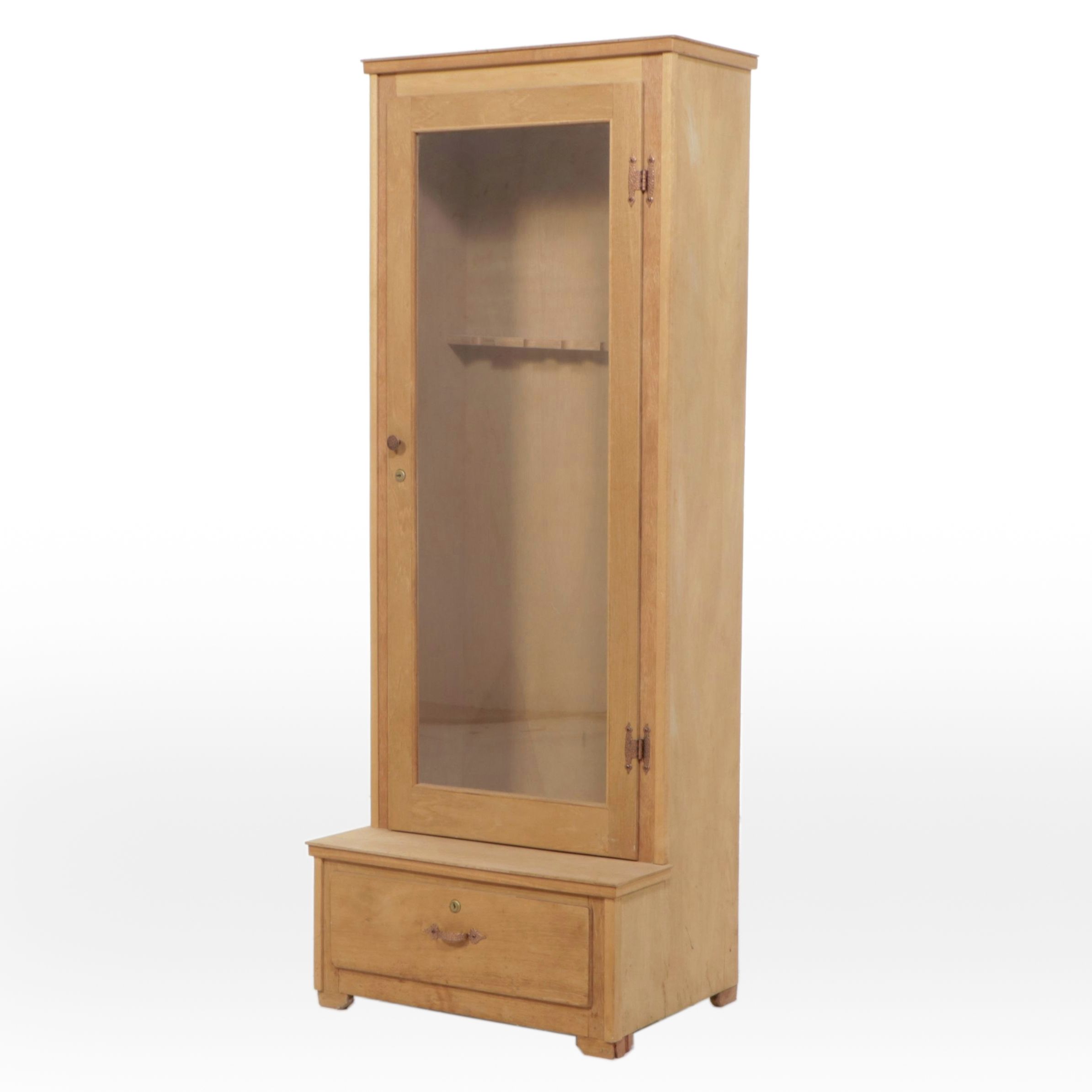 Pine and Glass Gun Cabinet