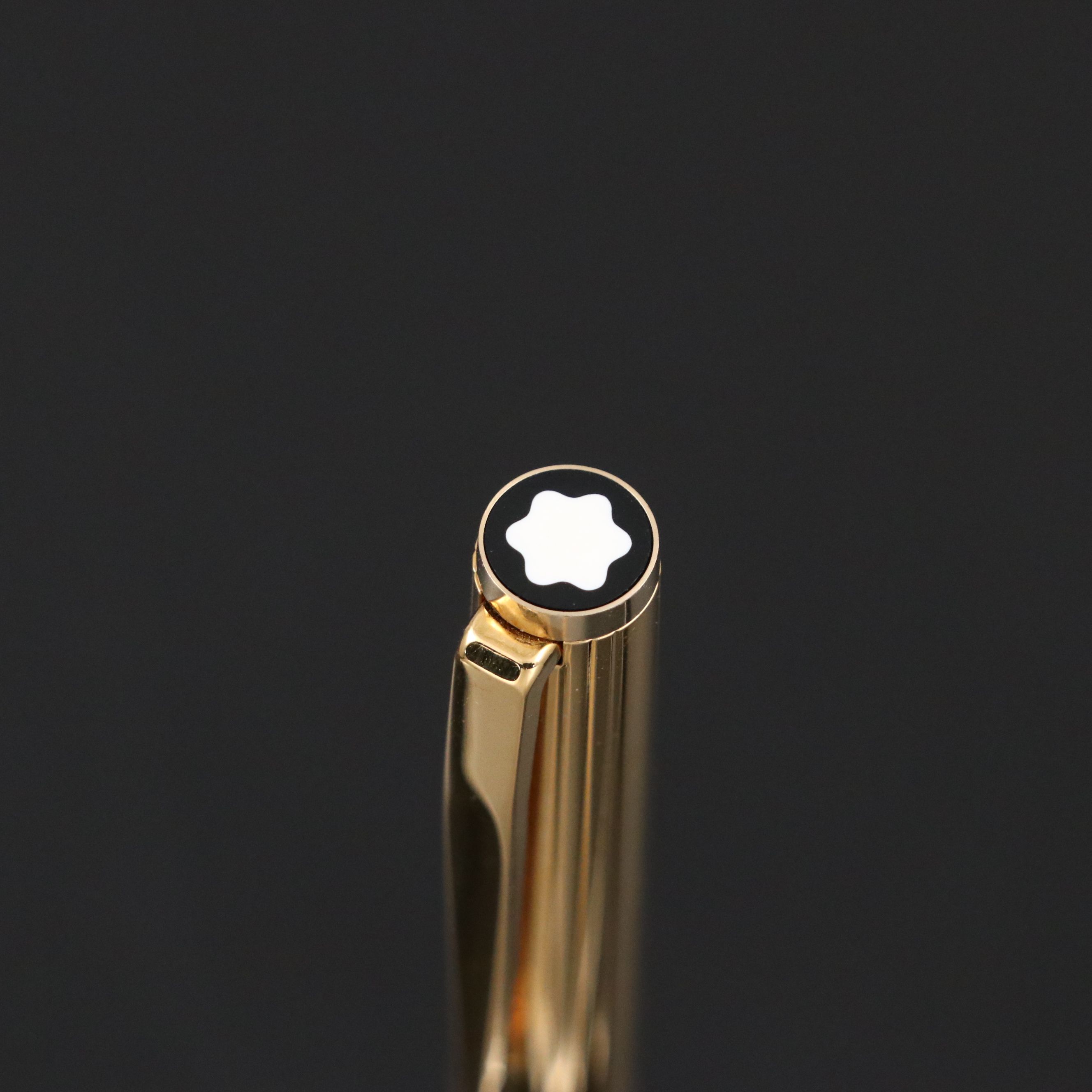 Montblanc Noblesse Gold Finish Fountain Pen with 14K Gold Fine Point Nib