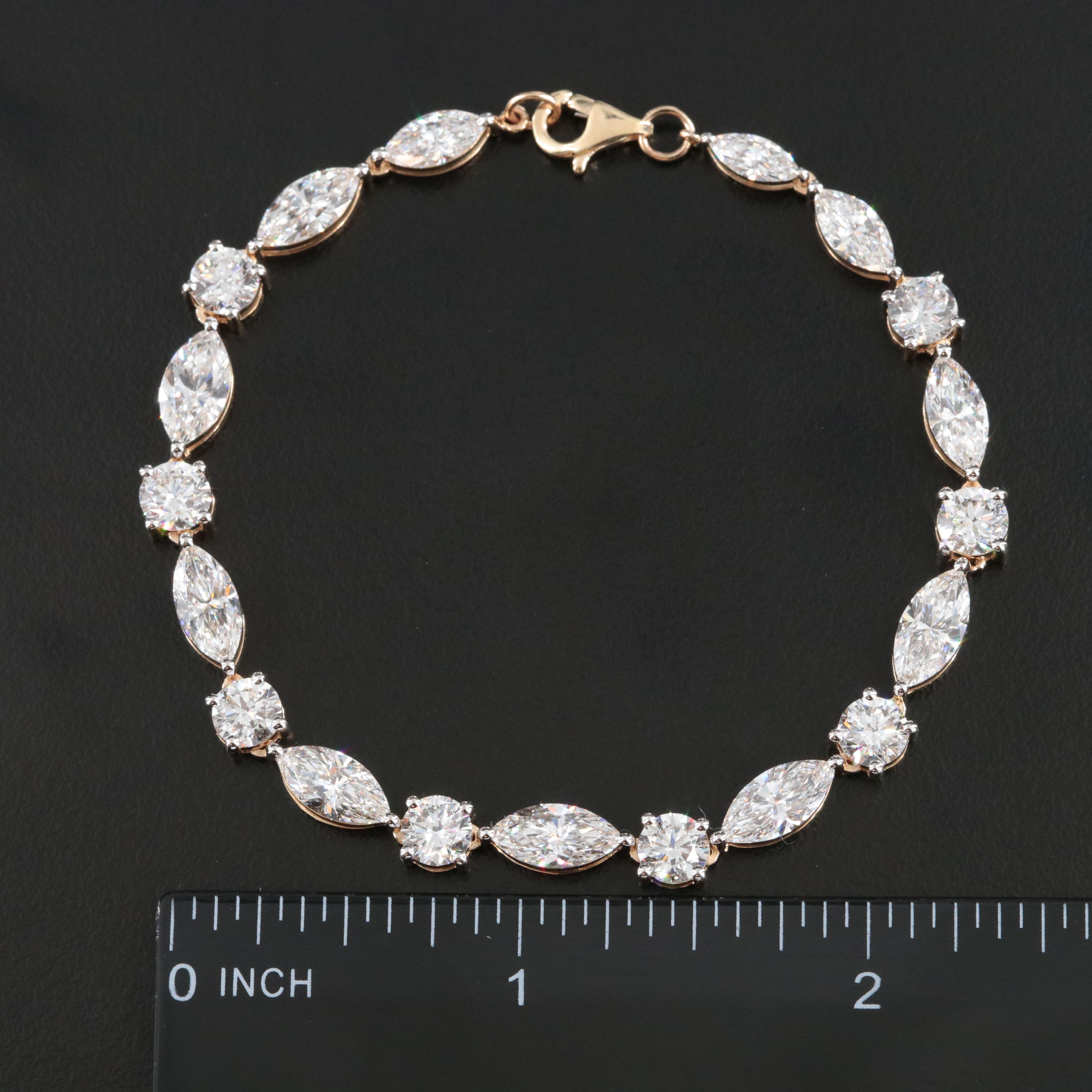 14K 11.94 CTW Lab Grown Diamond Bracelet