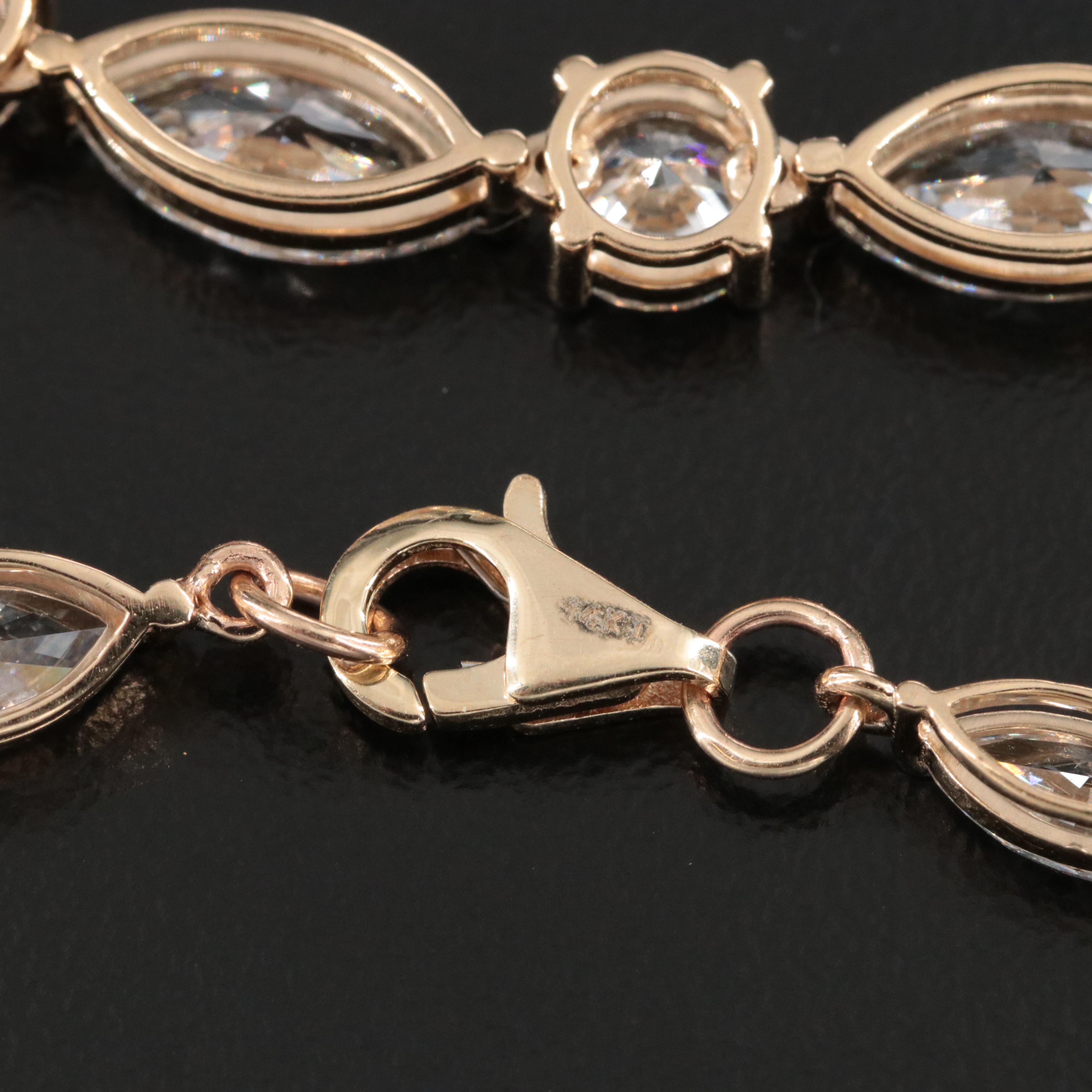 14K 11.94 CTW Lab Grown Diamond Bracelet