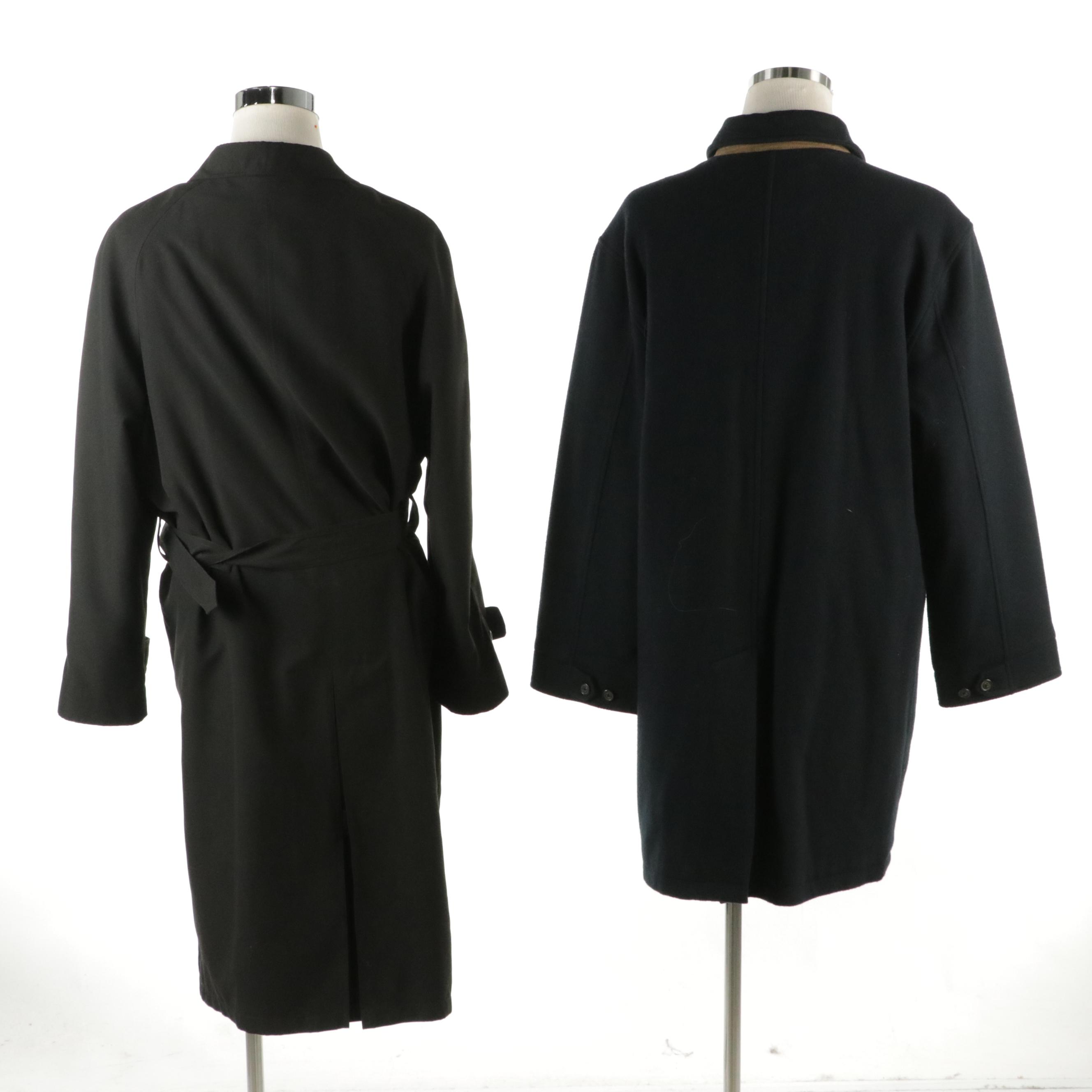 Men's Lauren Ralph Lauren Trench Coat, Orvis Wool Mid-Length Coat, Other Scarves