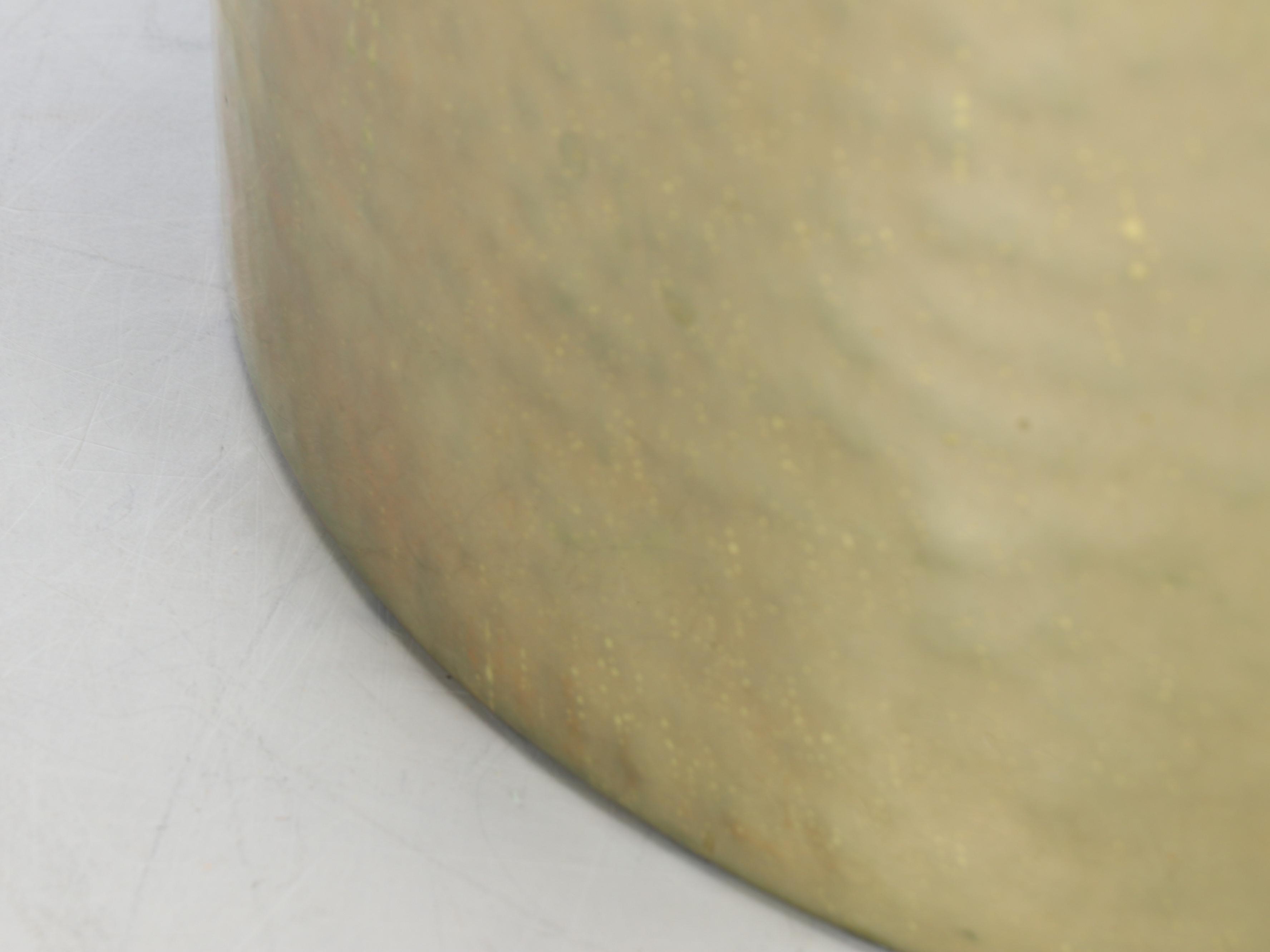 Solid Brass Handled Planter with Wheeled Base