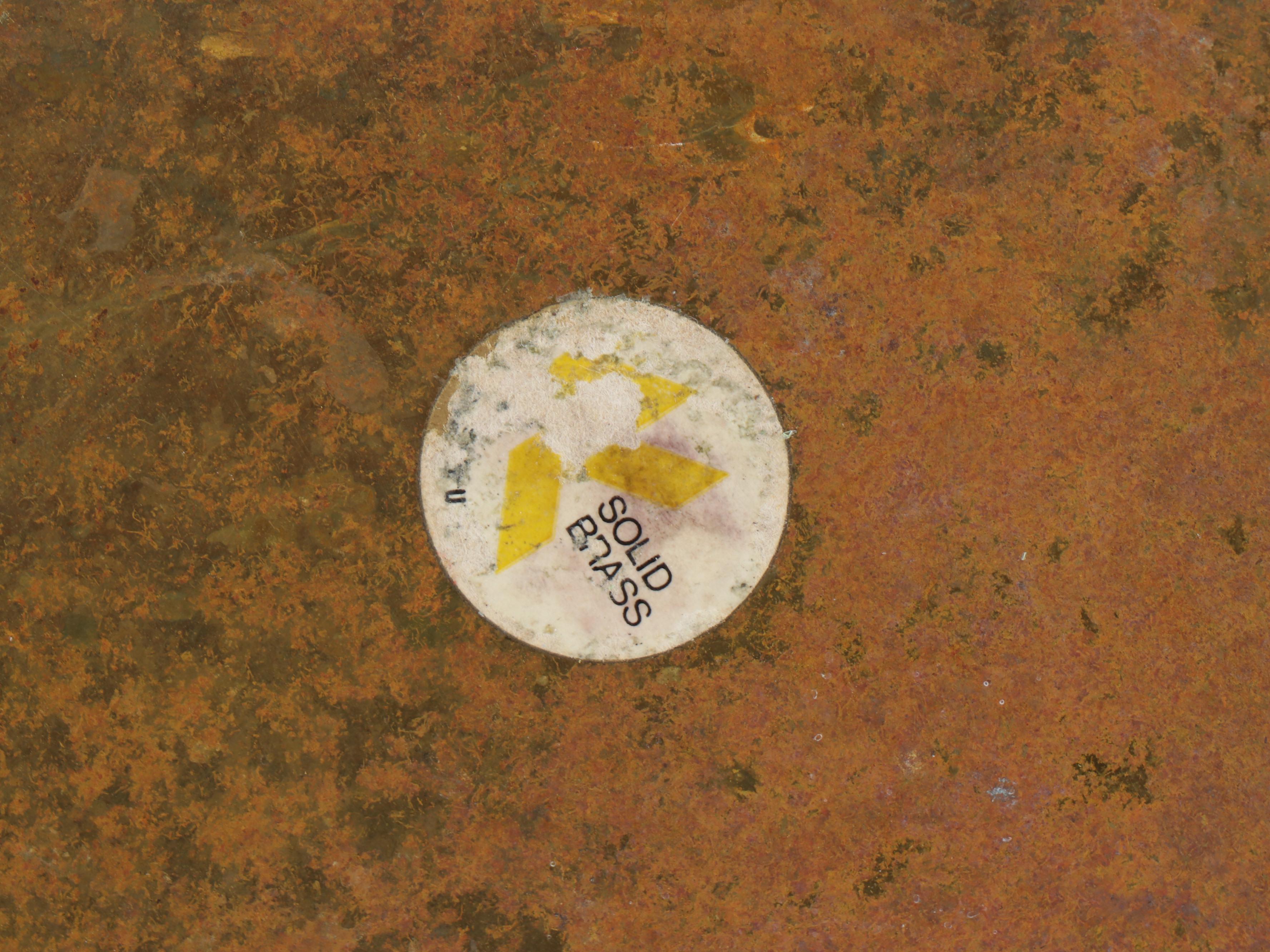 Solid Brass Handled Planter with Wheeled Base