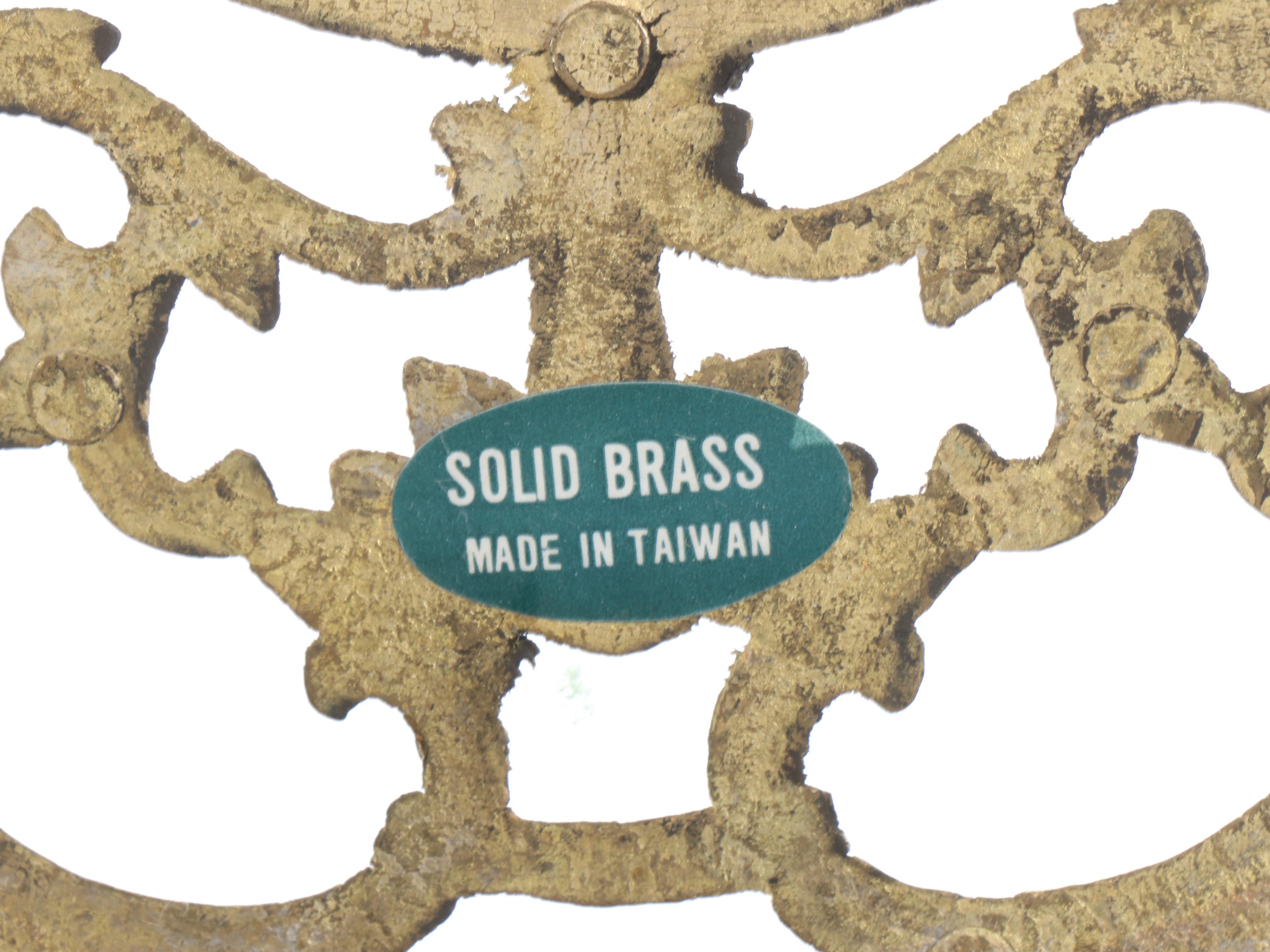 Solid Brass Handled Planter with Wheeled Base