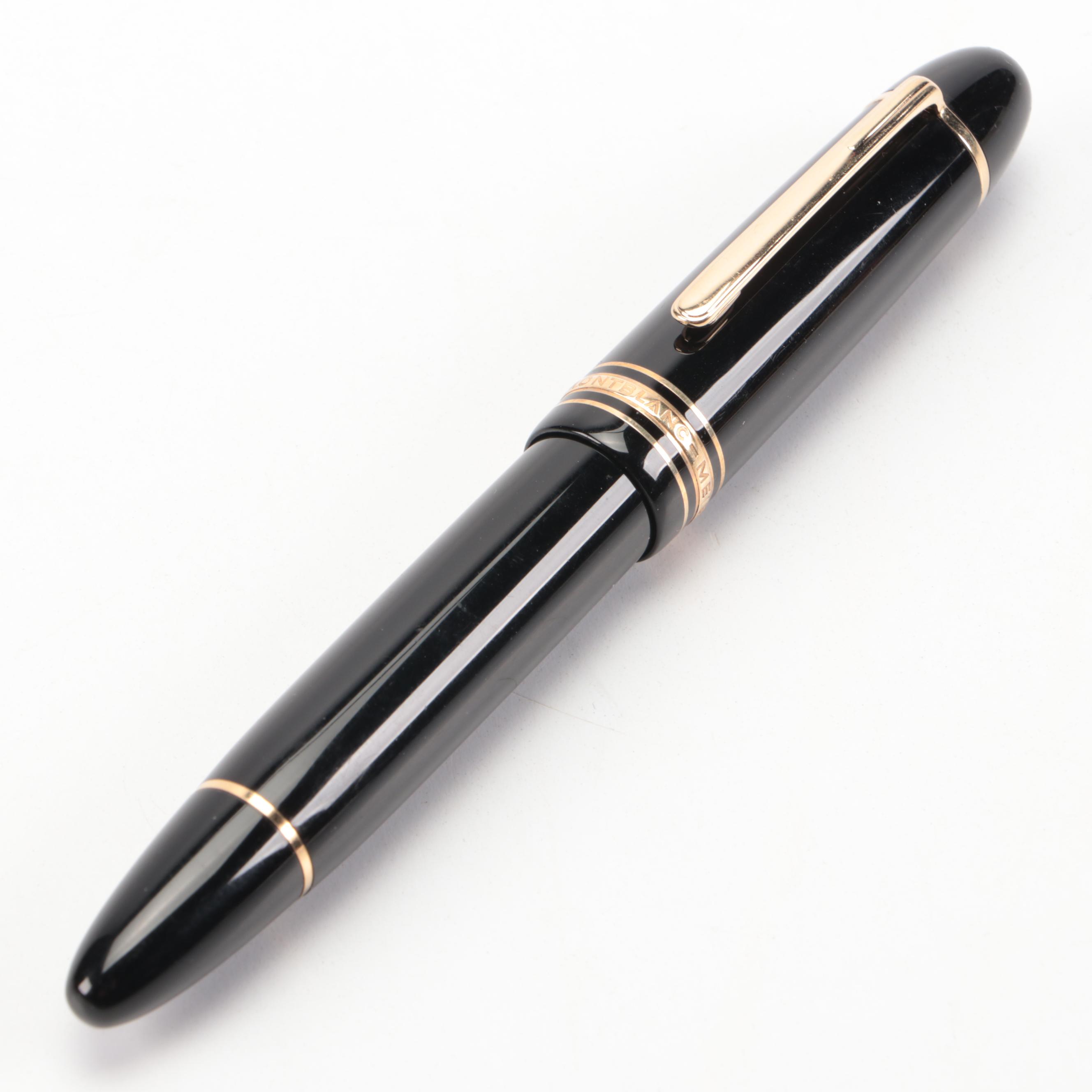 Montblanc Meisterstück No. 149 Black Fountain Pen with 14K Nib