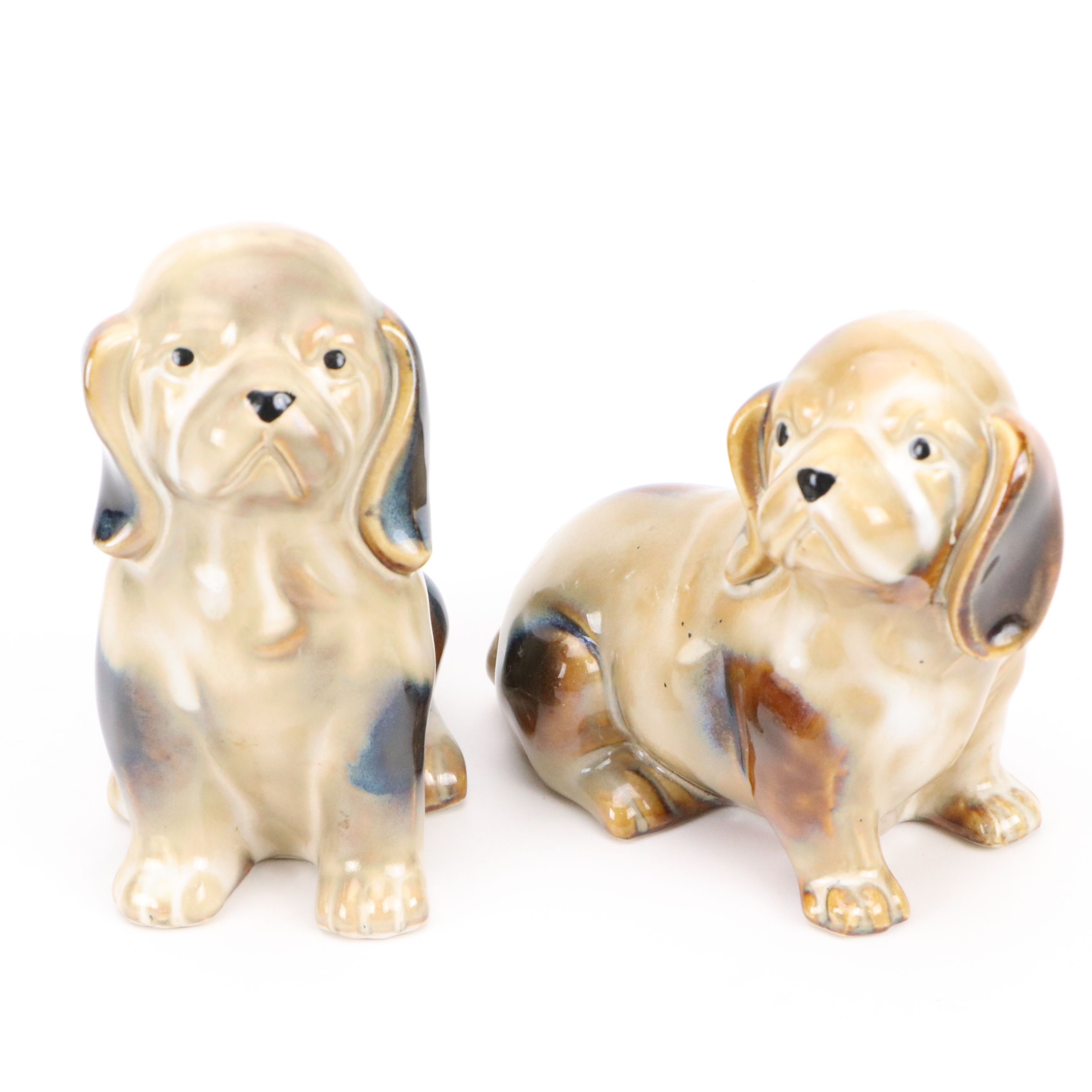 Lefton with Other Porcelain Dogs, Mid to Late 20th Century