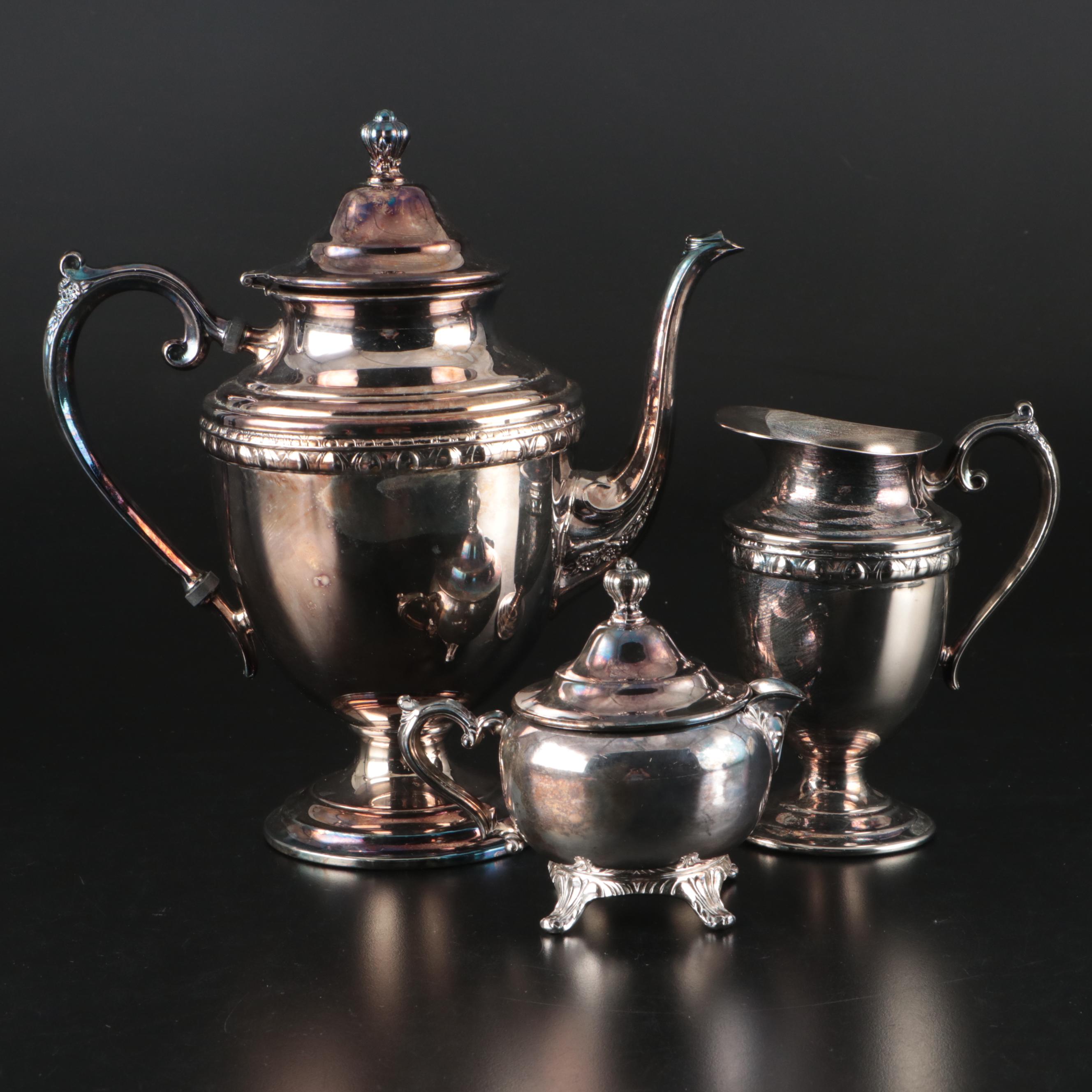 International Silver "Mayfield" Silver Plate Tea Service Pieces