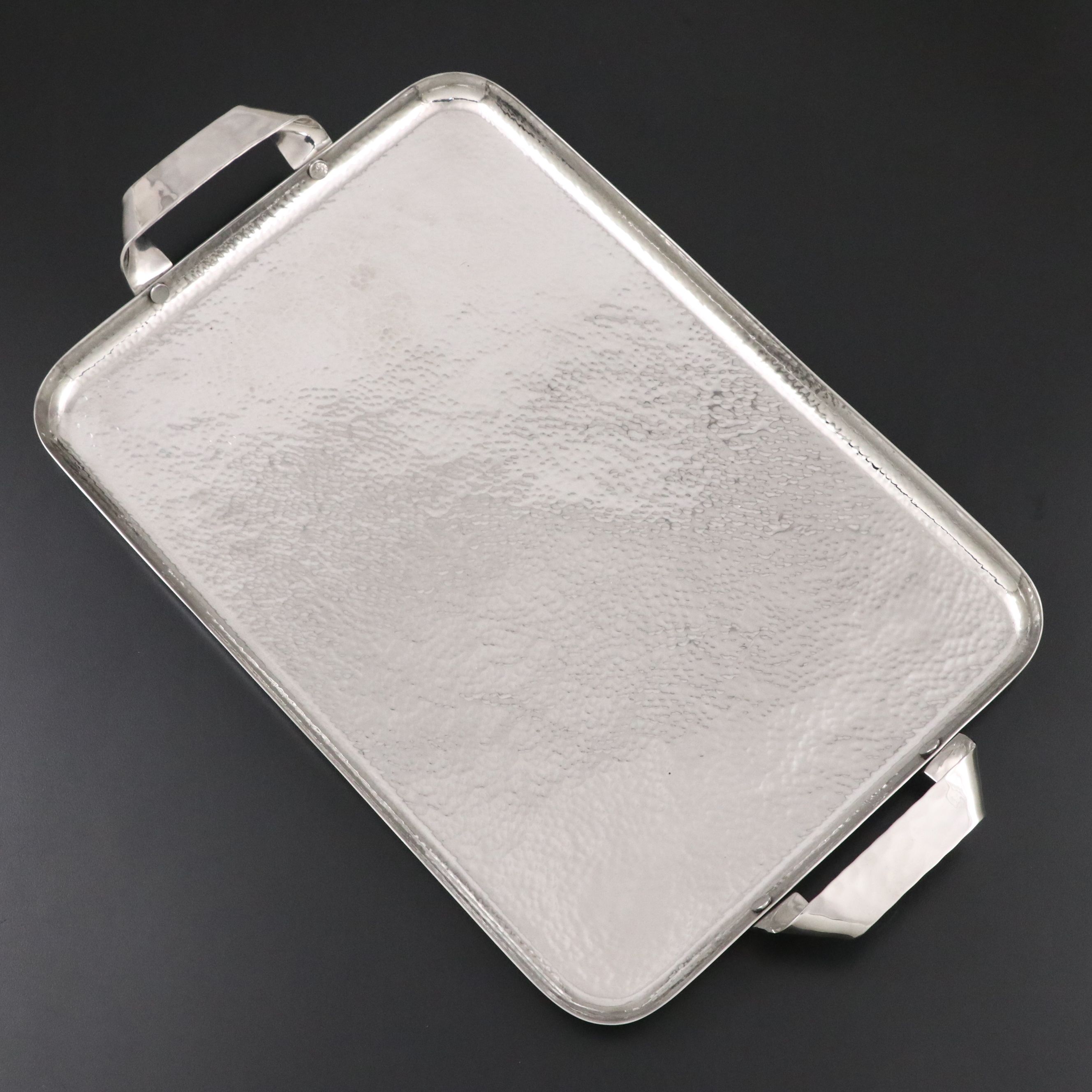 Michael Aram "Rivet" Stainless Steel Handled Tray