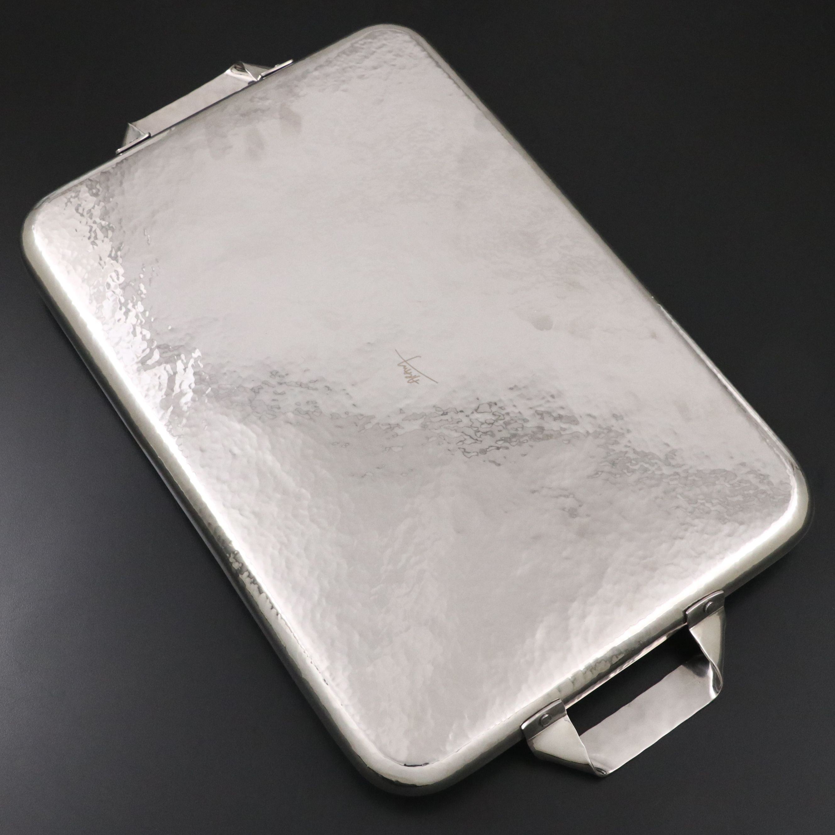 Michael Aram "Rivet" Stainless Steel Handled Tray