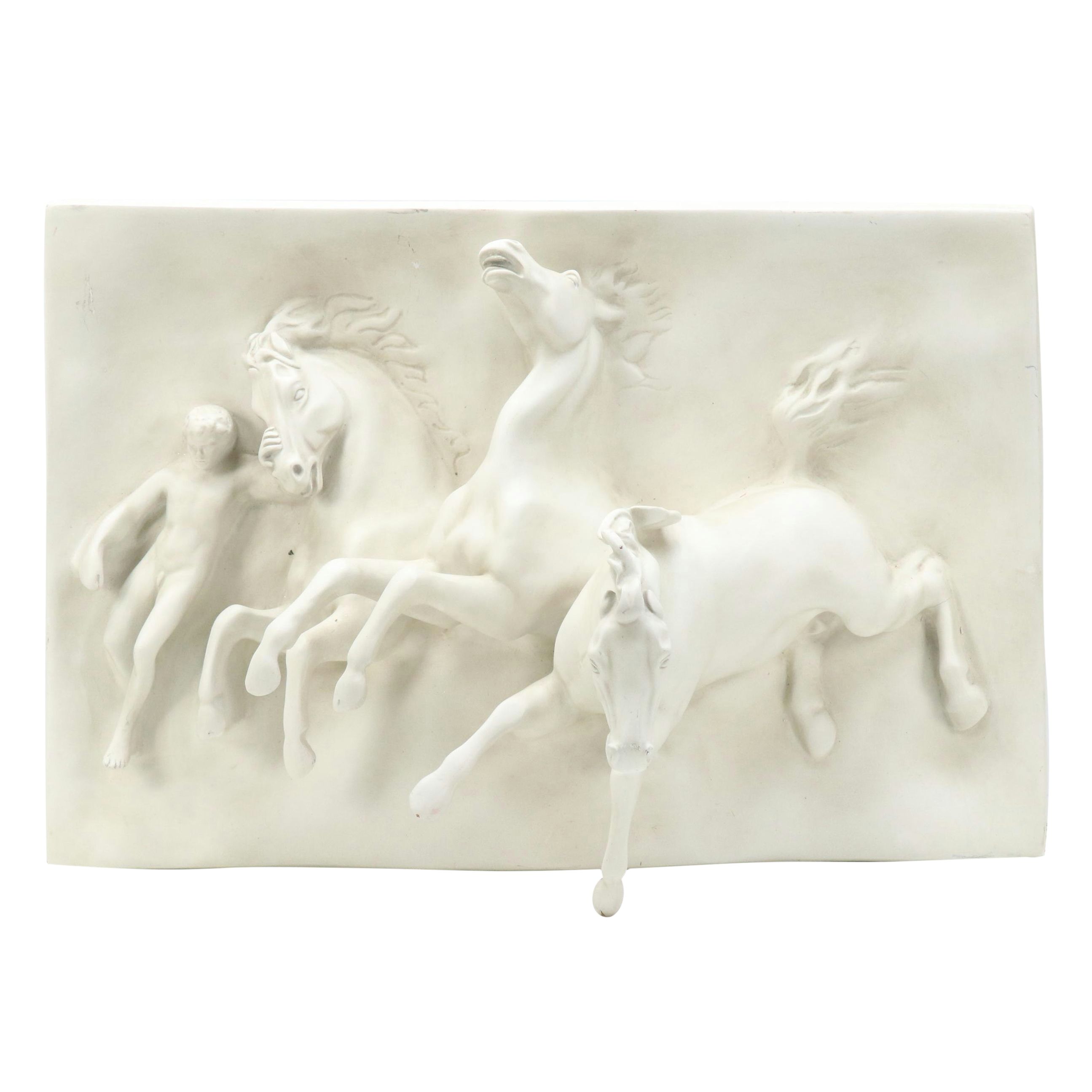 Fiberglass Relief Wall Panel After William Morris Hunt "The Flight of Night"