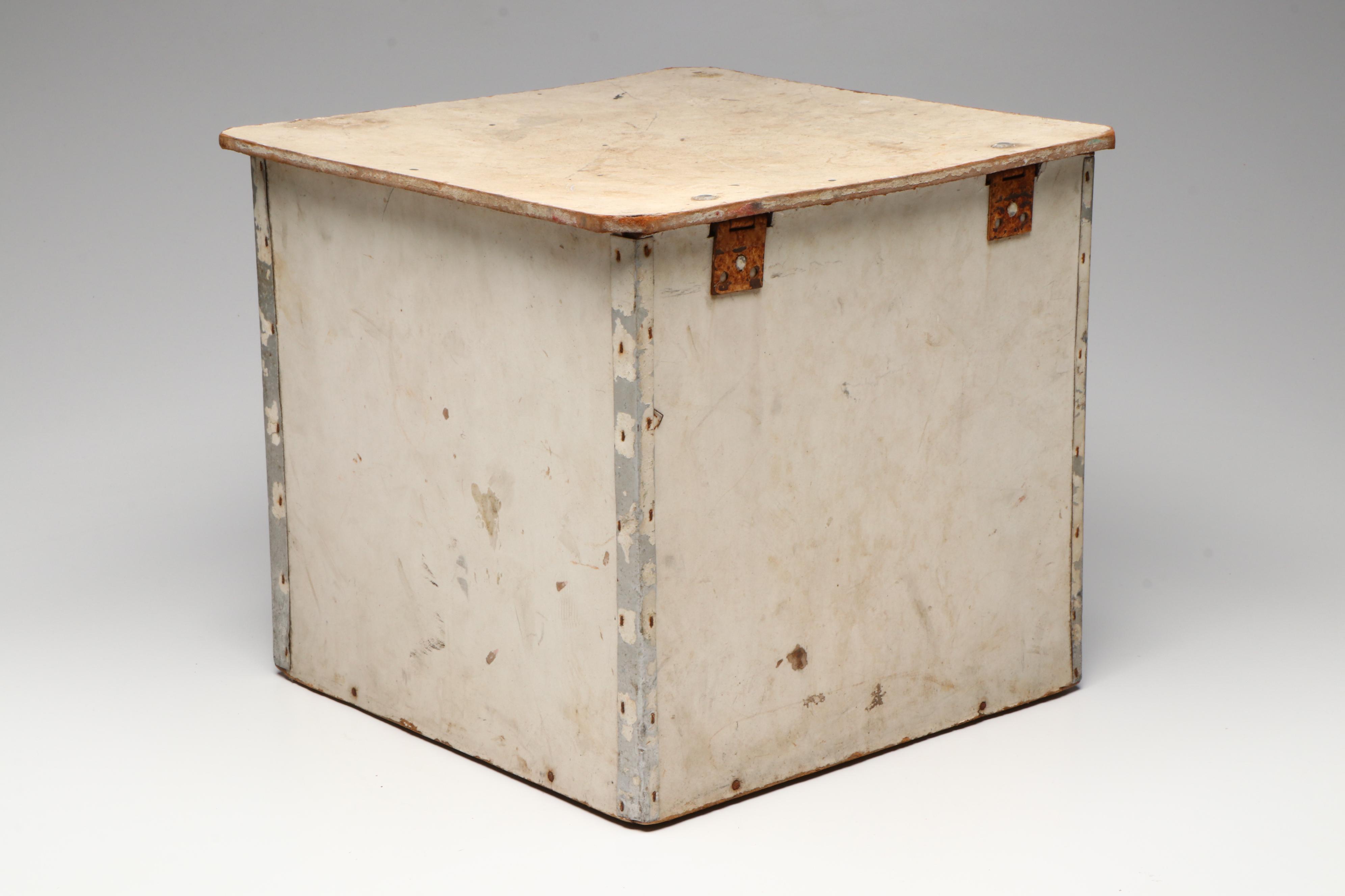 Carnation Dairy Delivery Cooler with Bottles, Mid-20th Century